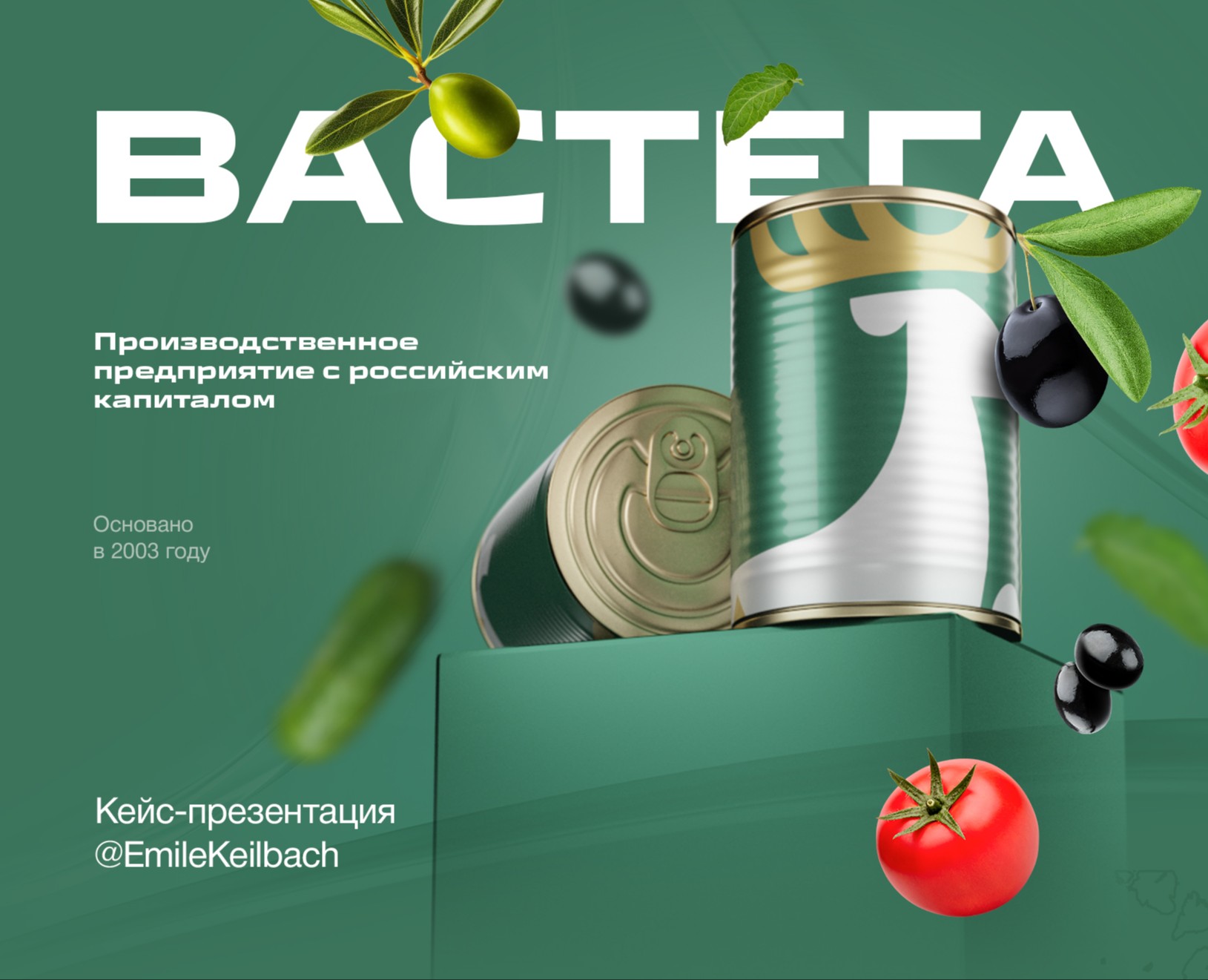 Презентация Производственного предприятия «Вастега» с российским капиталом (Presentation) — Графика, Маркетинг на Dprofile