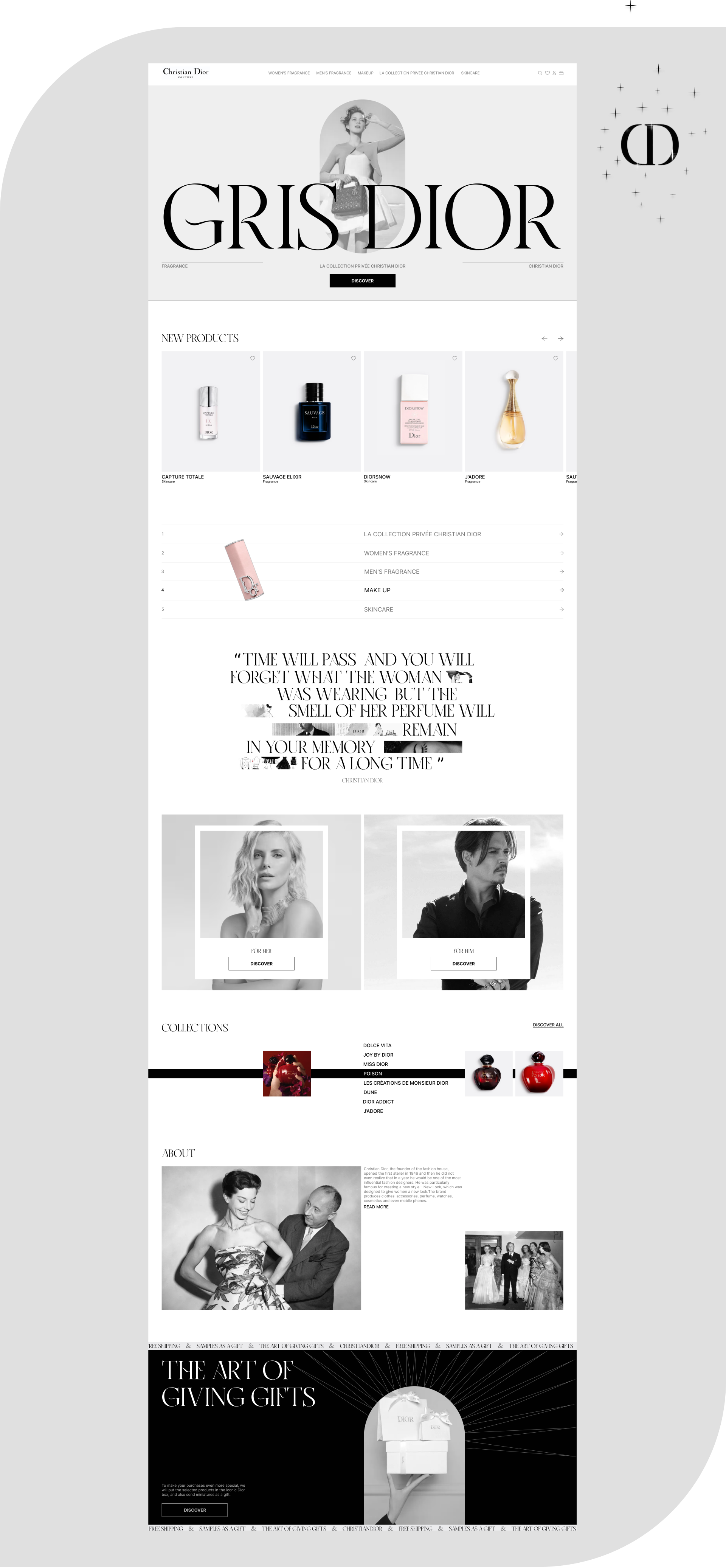 Christian Dior E-commerce redesign — Изображение №2 — Интерфейсы, Брендинг на Dprofile