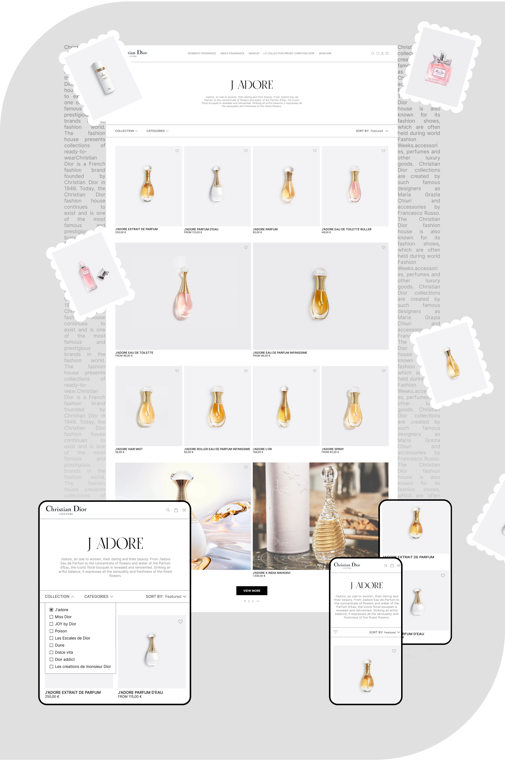 Christian Dior E-commerce redesign — Изображение №4 — Интерфейсы, Брендинг на Dprofile