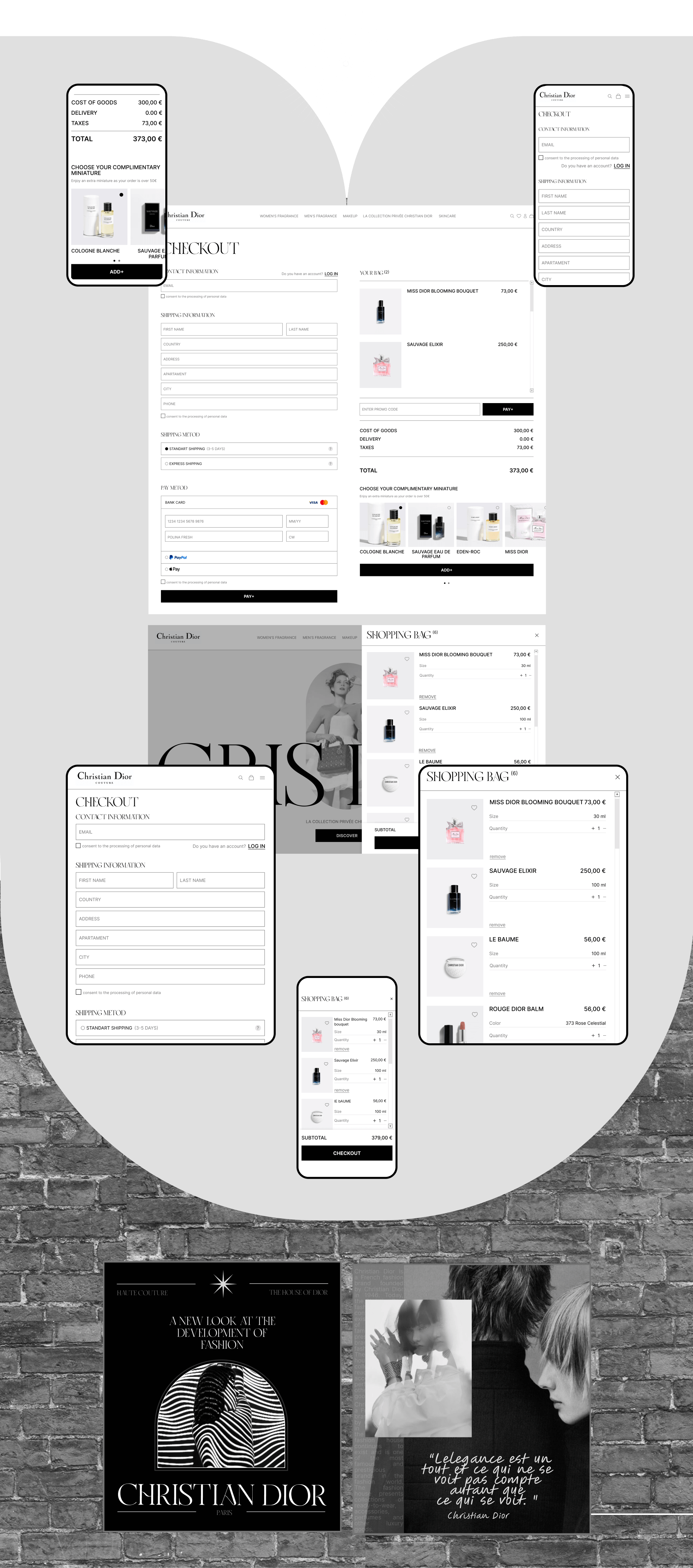 Christian Dior E-commerce redesign — Изображение №8 — Интерфейсы, Брендинг на Dprofile