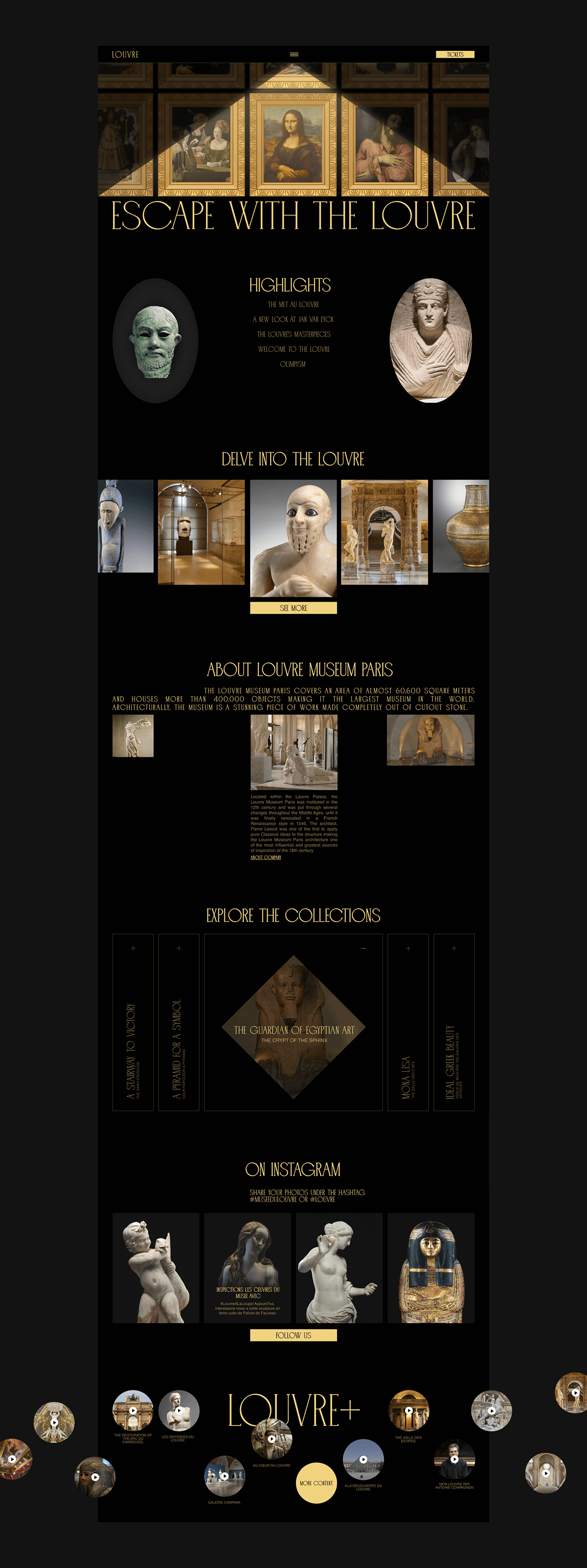 Louvre — Изображение №3 — Интерфейсы, Брендинг на Dprofile