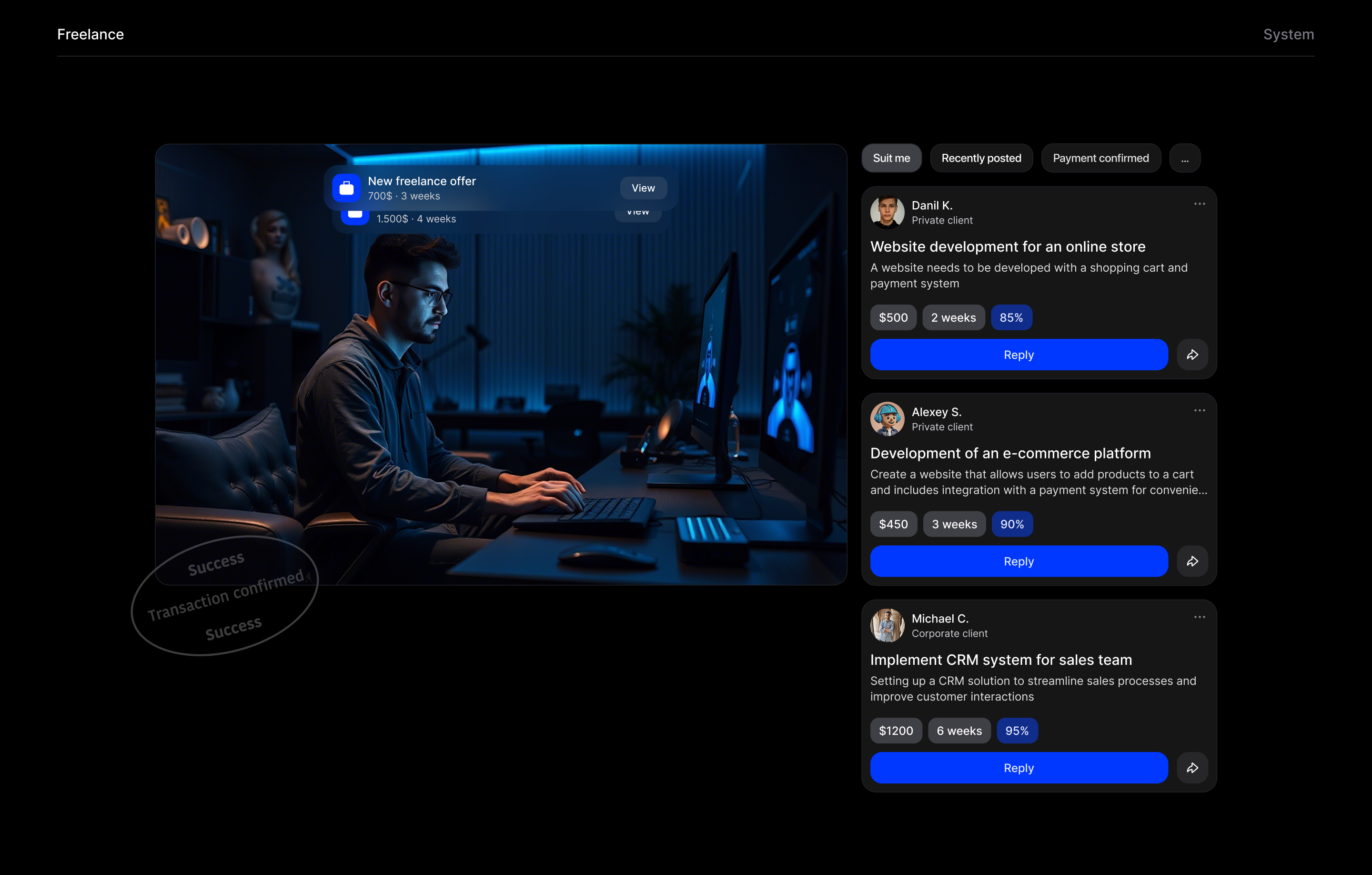 MYTI | All-in-One IT Social Network | Web UX/UI Design — Изображение №8 — Интерфейсы на Dprofile