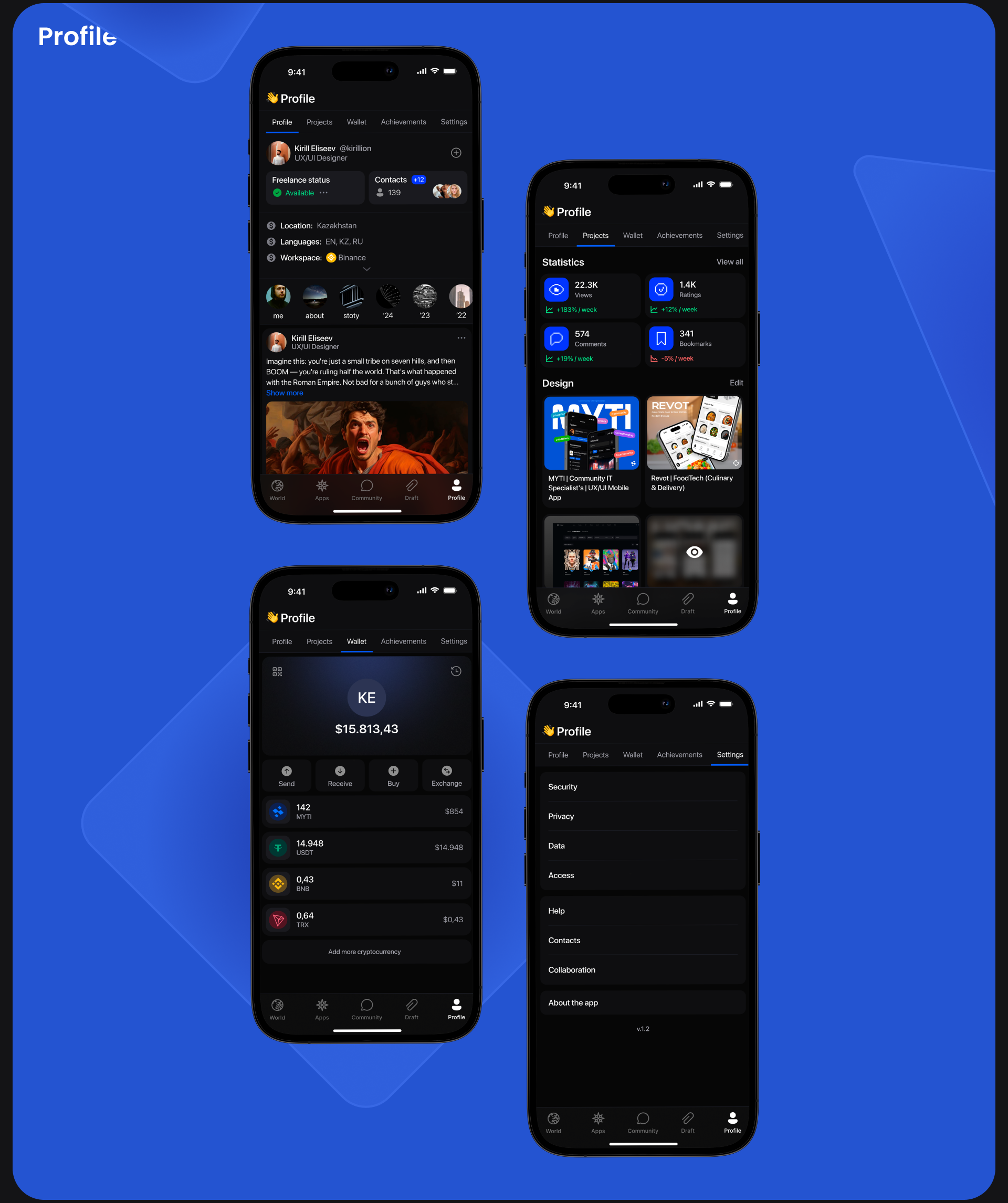 MYTI | Community IT Specialist's | UX/UI Mobile App — Изображение №21 — Интерфейсы, Графика на Dprofile