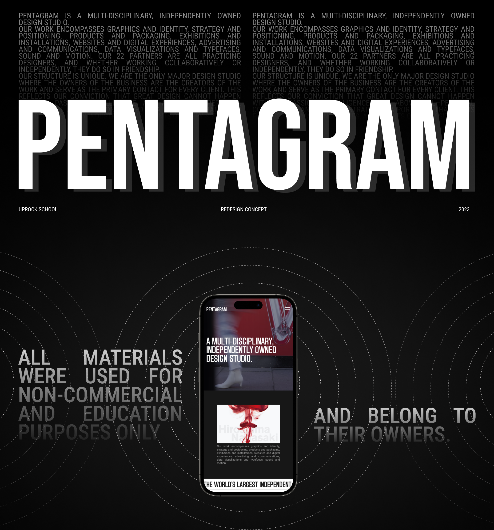 Pentagram - Redesign concept | Agency Website — Изображение №1 — Интерфейсы на Dprofile