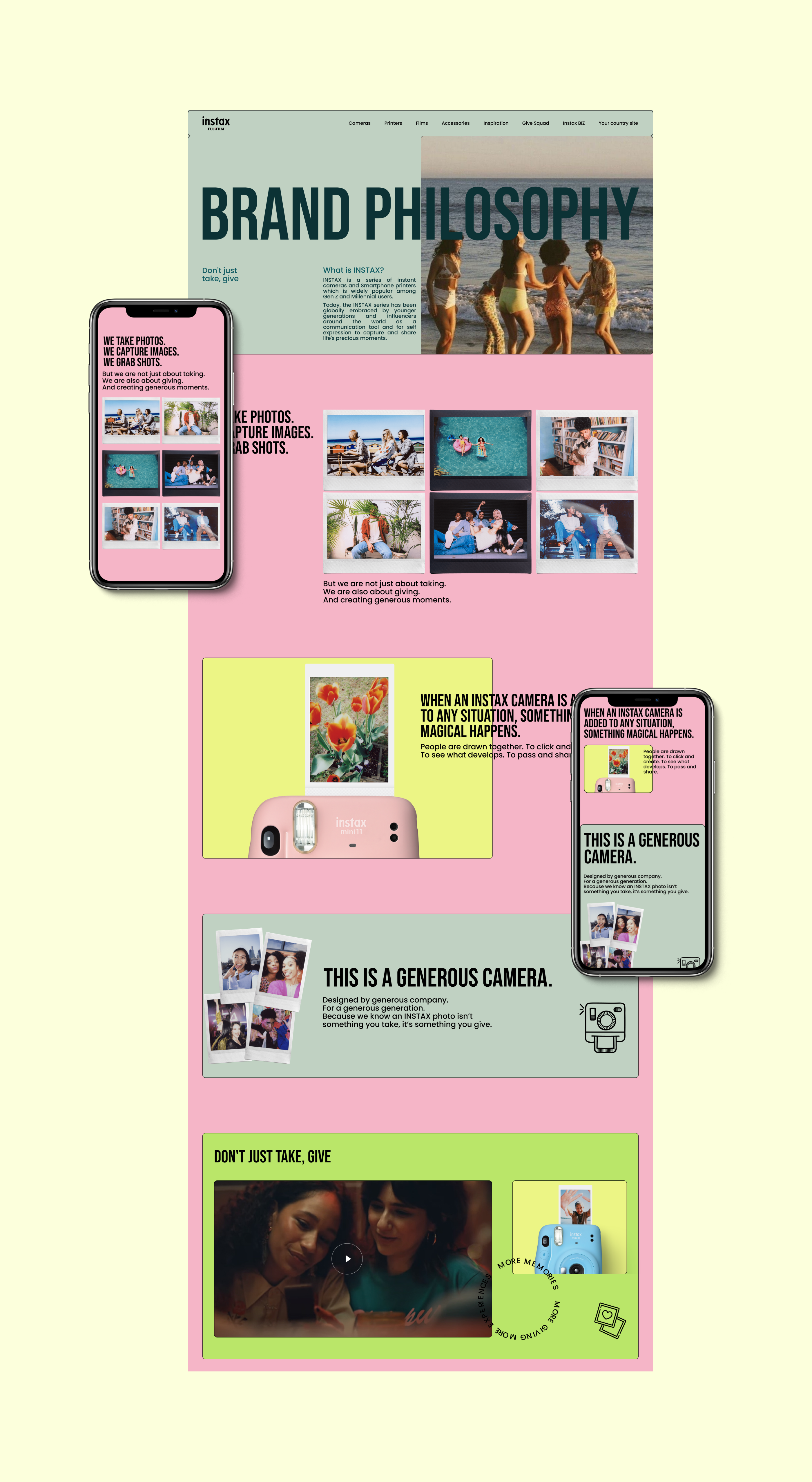 INSTAX - Redesign concept | Corporate website — Изображение №4 — Интерфейсы на Dprofile