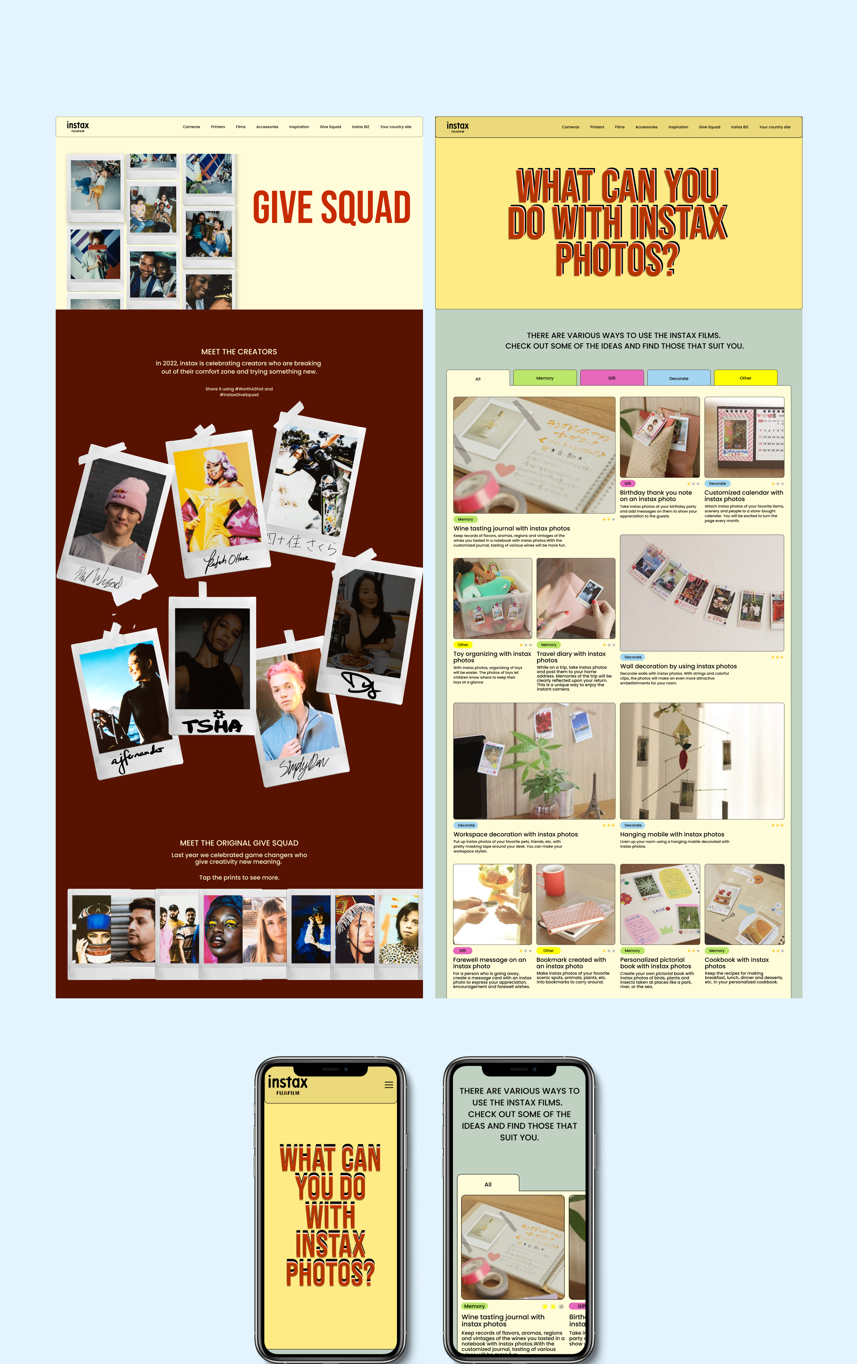 INSTAX - Redesign concept | Corporate website — Изображение №10 — Интерфейсы на Dprofile
