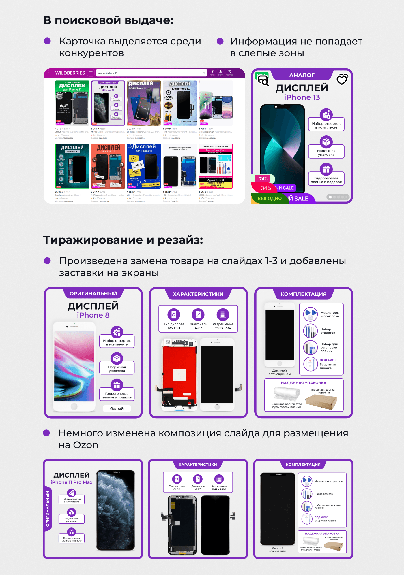 Дизайн карточки товара для дисплеев iPhone — Изображение №4 — Графика, Маркетинг на Dprofile