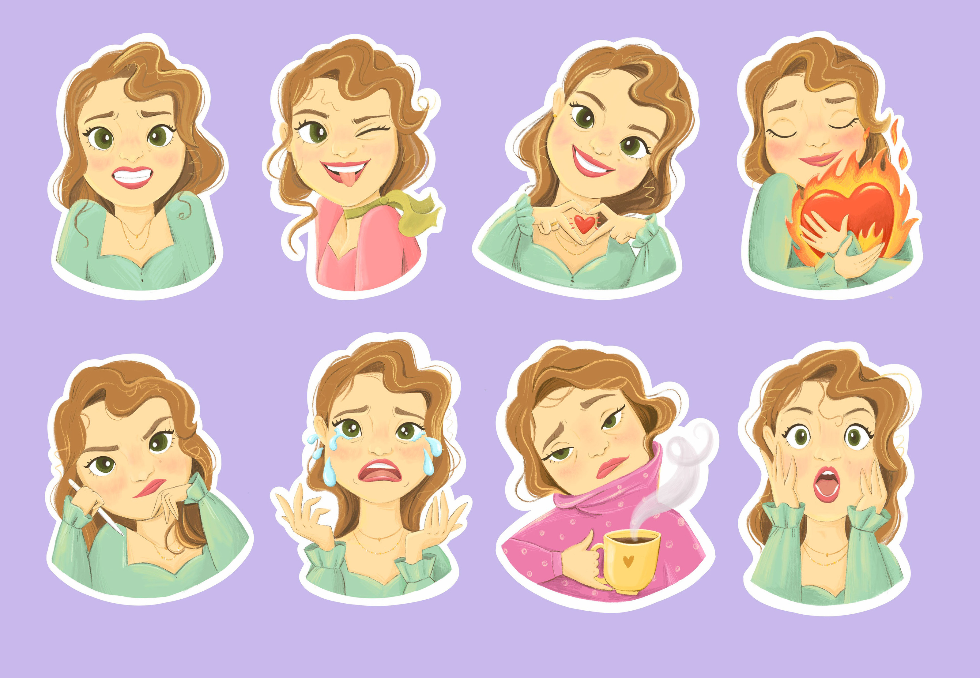Персональные стикеры. Стикеры для телеграм. — Изображение №5 — Иллюстрация на Dprofile