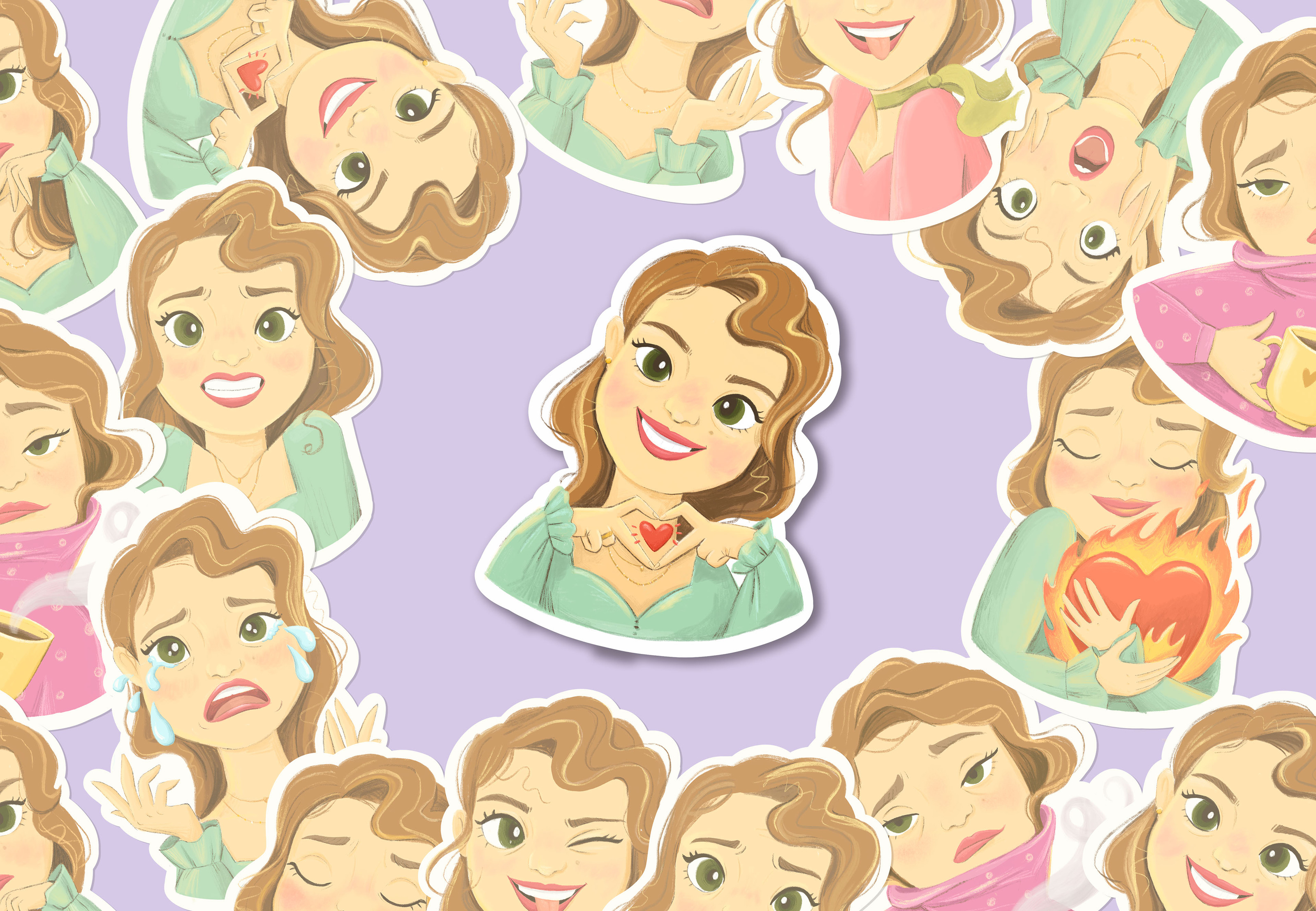 Персональные стикеры. Стикеры для телеграм. — Изображение №1 — Иллюстрация на Dprofile