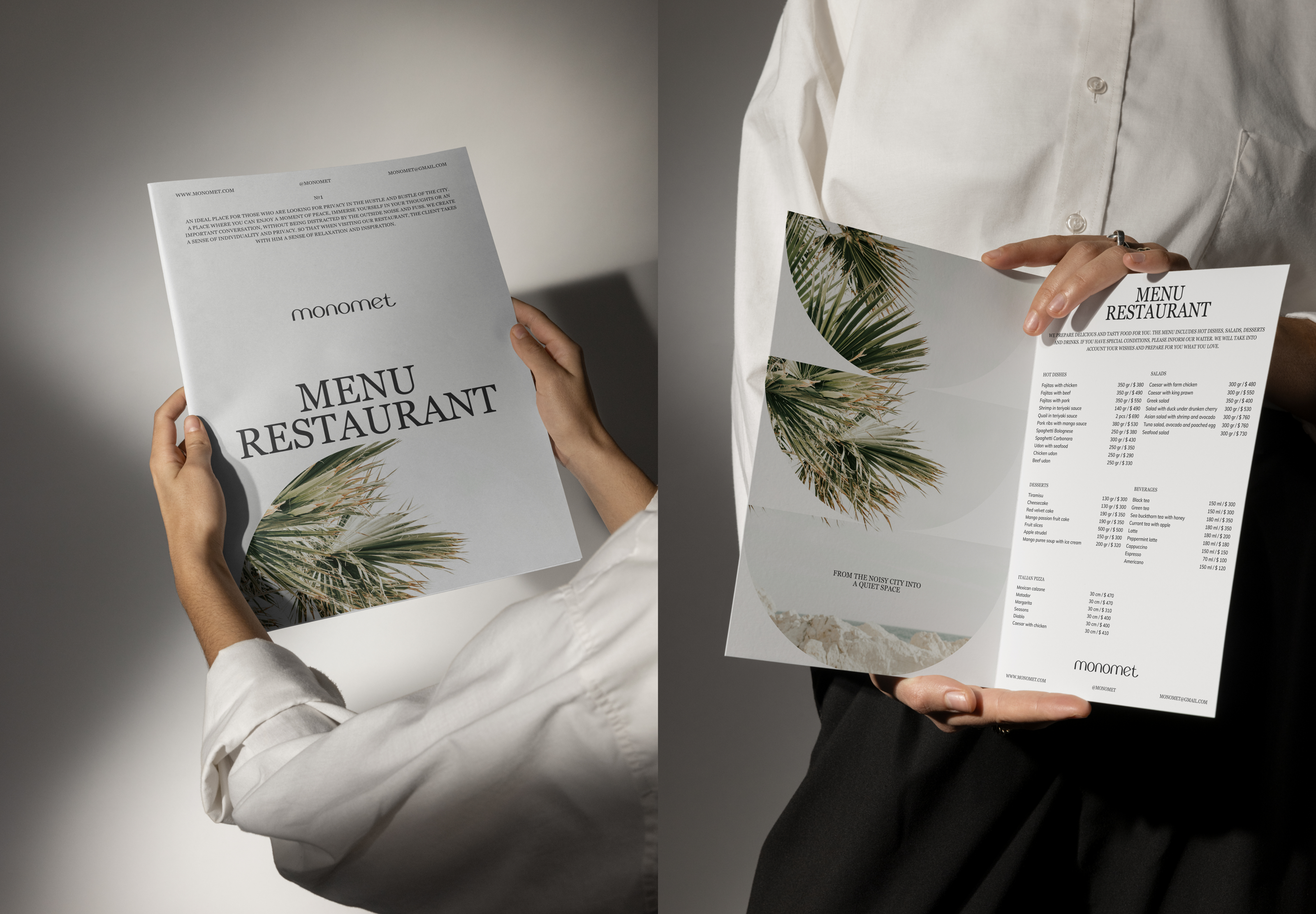MONOMET / Identity for a coworking restaurant — Изображение №6 — Брендинг, Графика на Dprofile