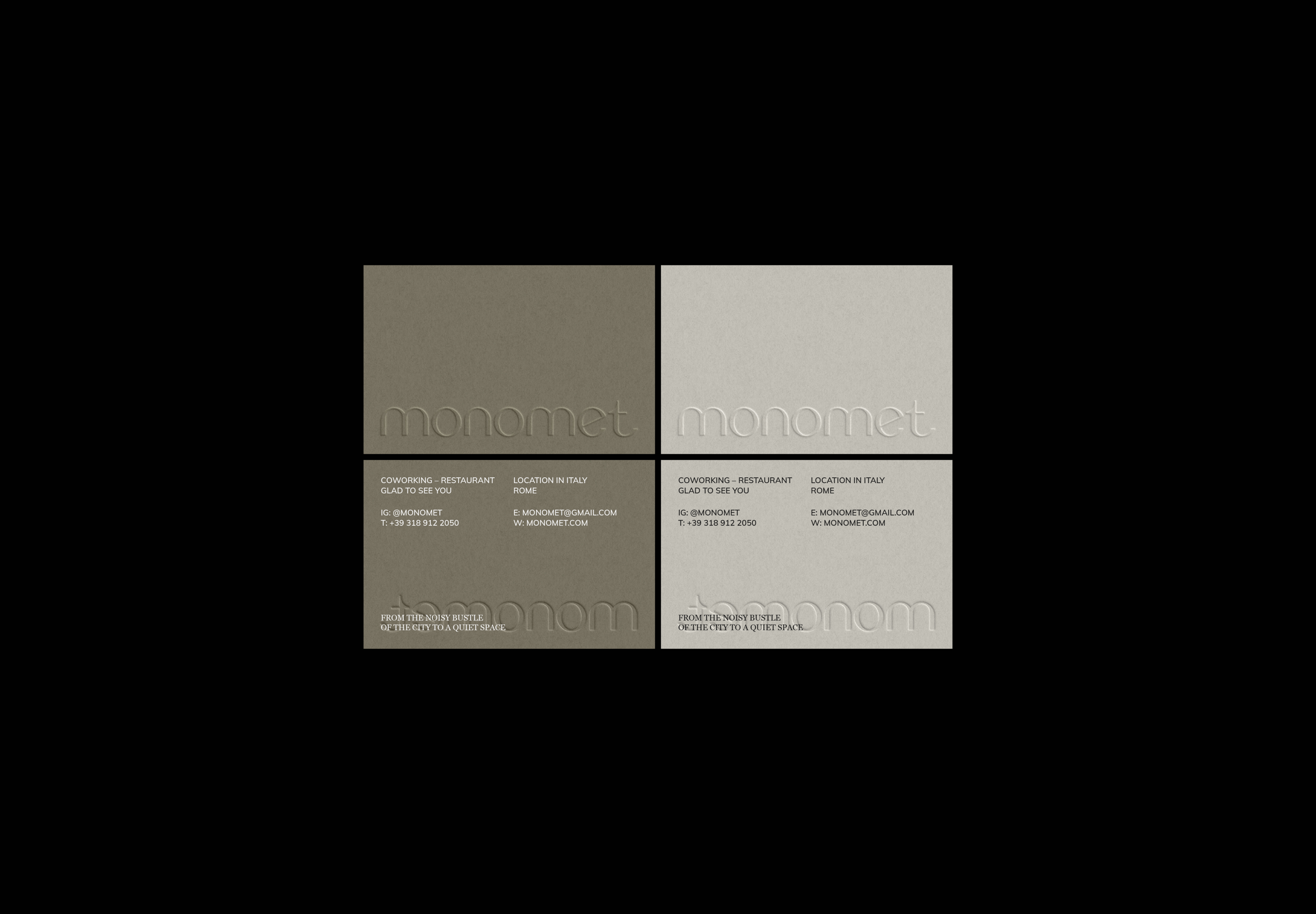 MONOMET / Identity for a coworking restaurant — Изображение №14 — Брендинг, Графика на Dprofile