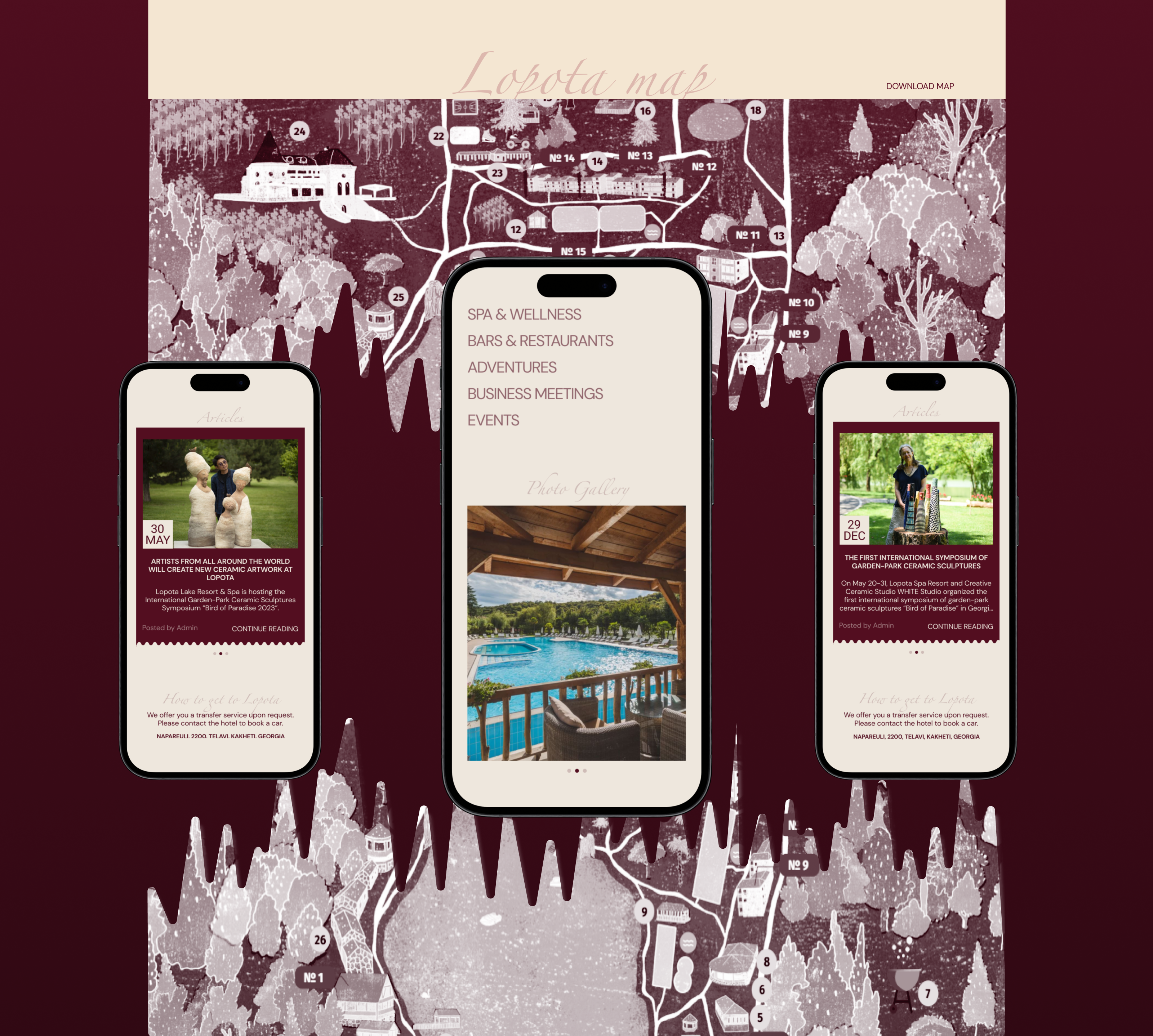 Lopota lake resort & SPA — Изображение №4 — Интерфейсы на Dprofile