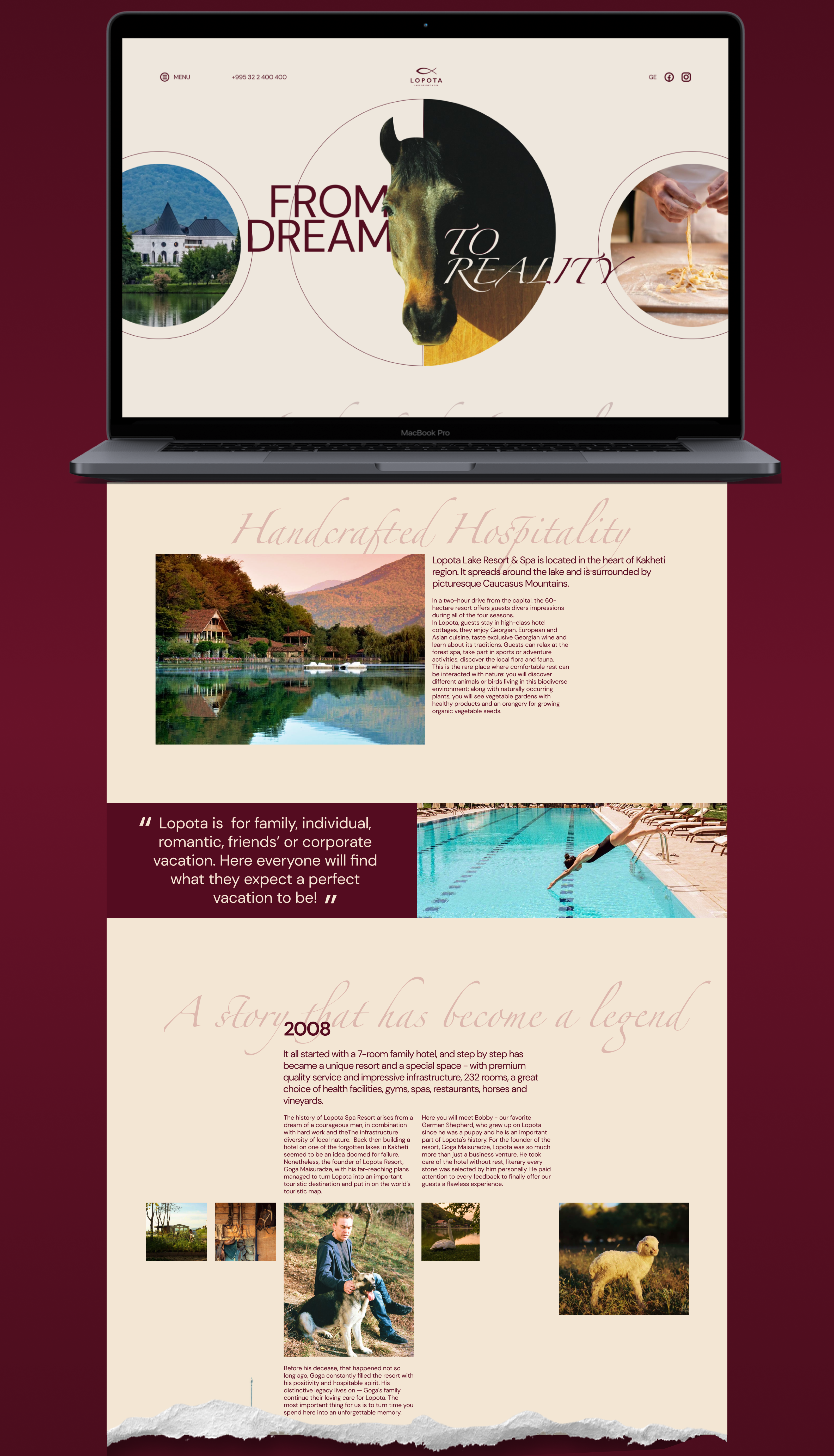 Lopota lake resort & SPA — Изображение №8 — Интерфейсы на Dprofile