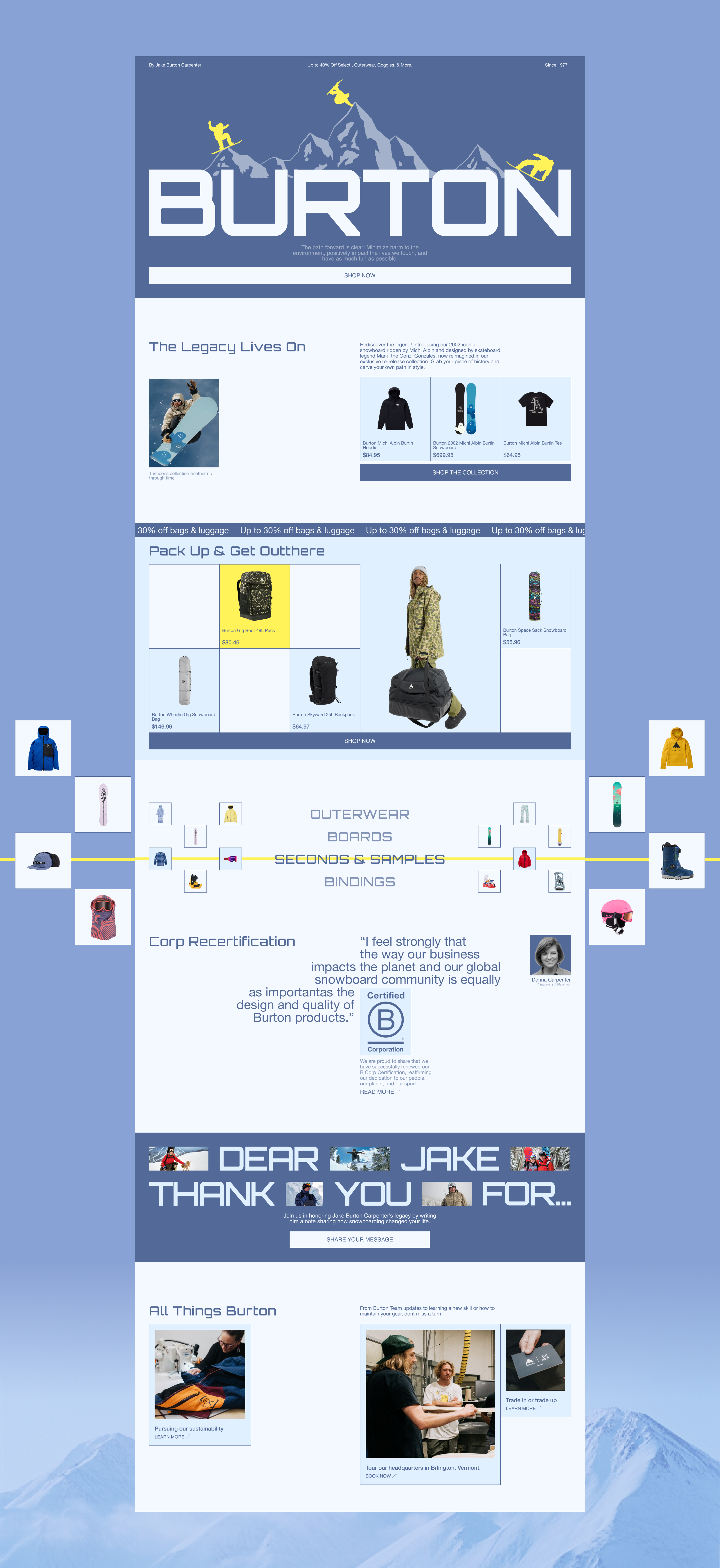 Burton интернет-магазин — Изображение №3 — Интерфейсы на Dprofile