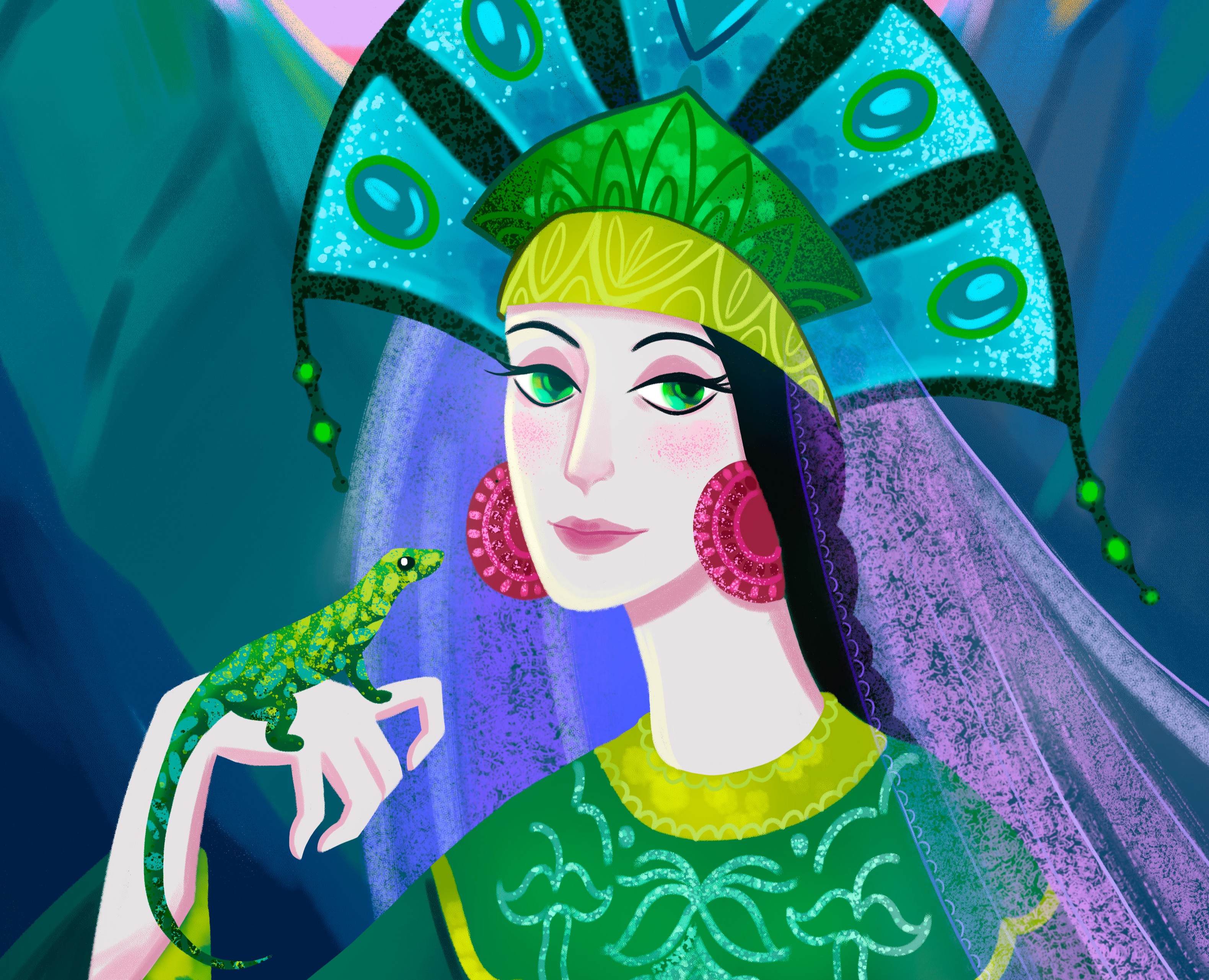 Хозяйка медной горы — Иллюстрация, Графика на Dprofile