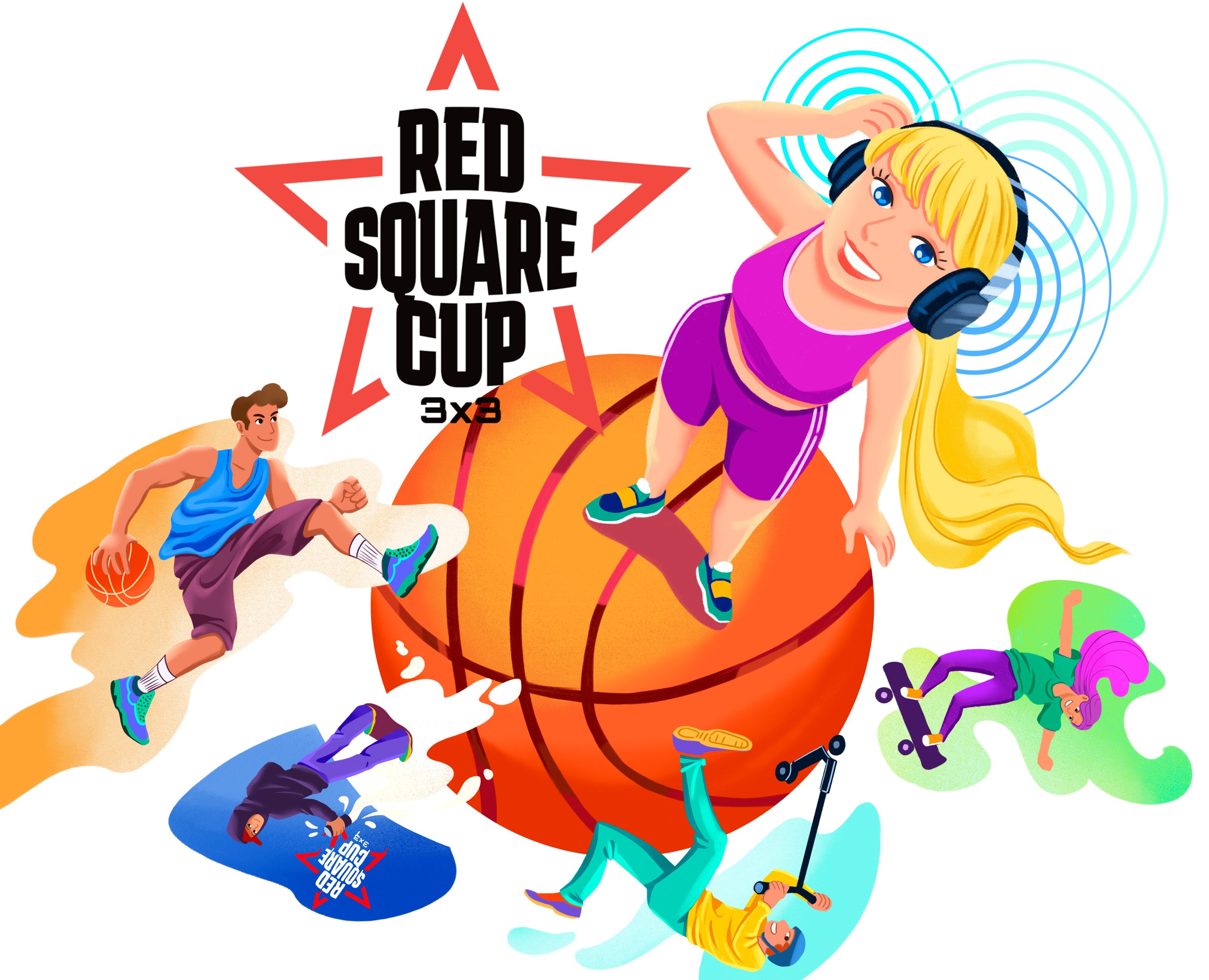 Red square cup 2025 — Брендинг, Иллюстрация на Dprofile