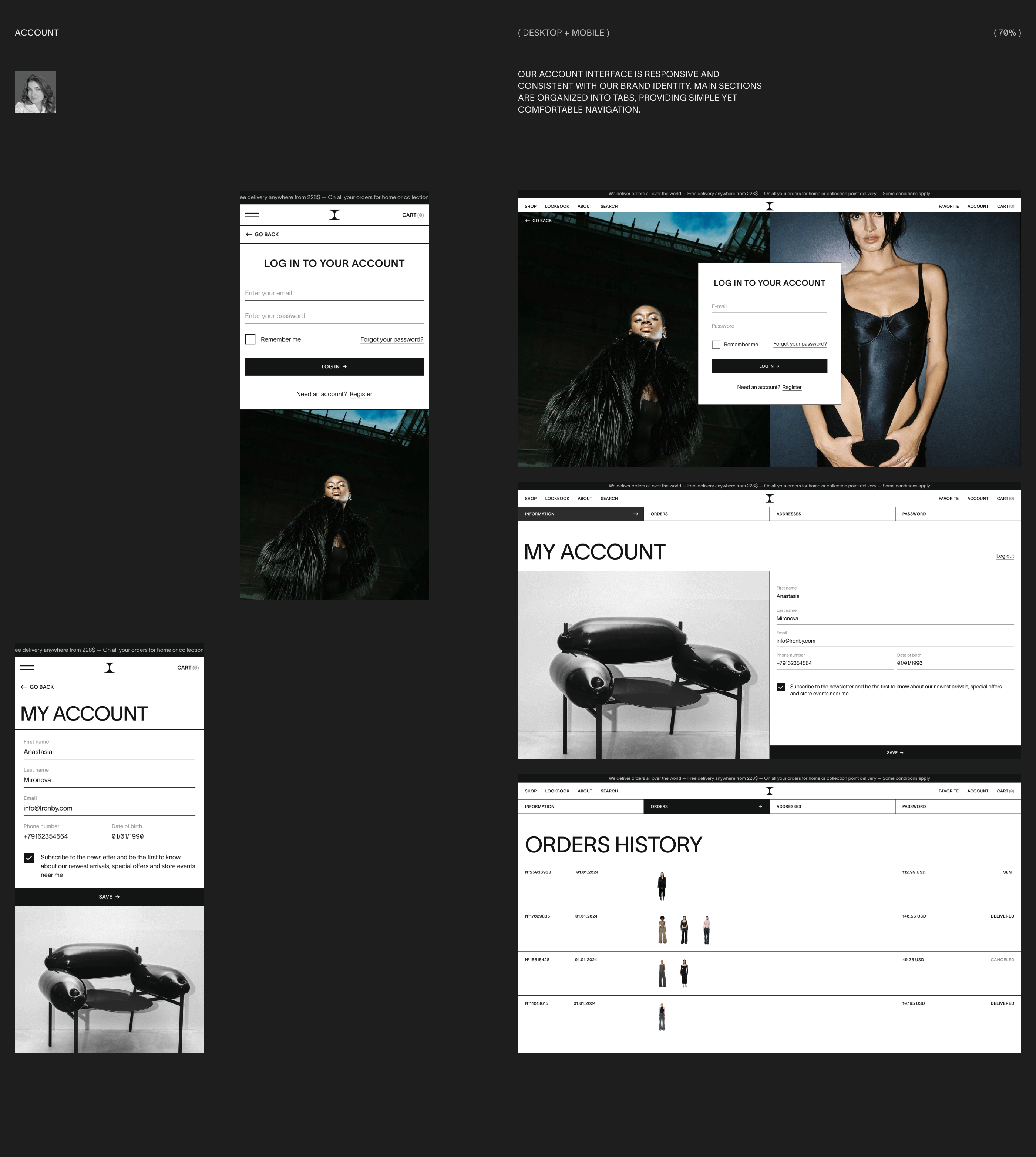 IRNBY STORE DESIGN CONCEPT — Изображение №12 — Интерфейсы, Анимация на Dprofile