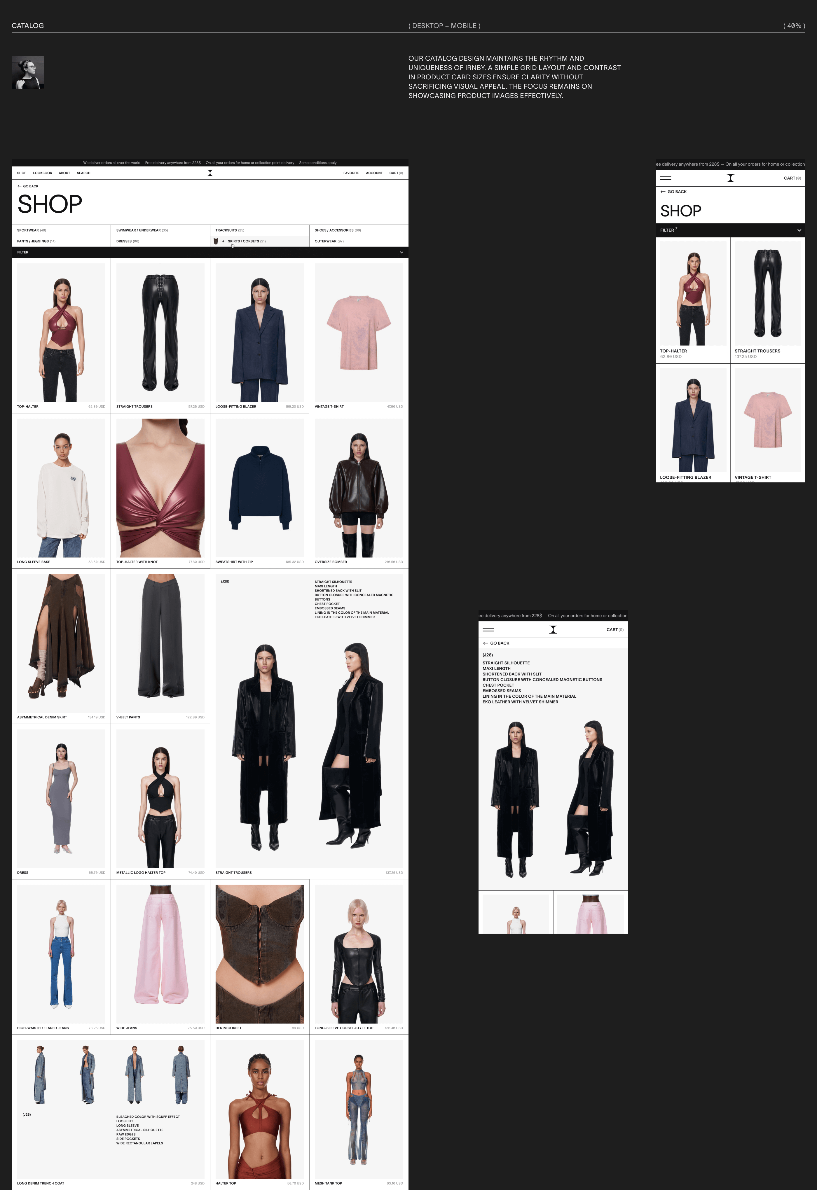 IRNBY STORE DESIGN CONCEPT — Изображение №7 — Интерфейсы, Анимация на Dprofile
