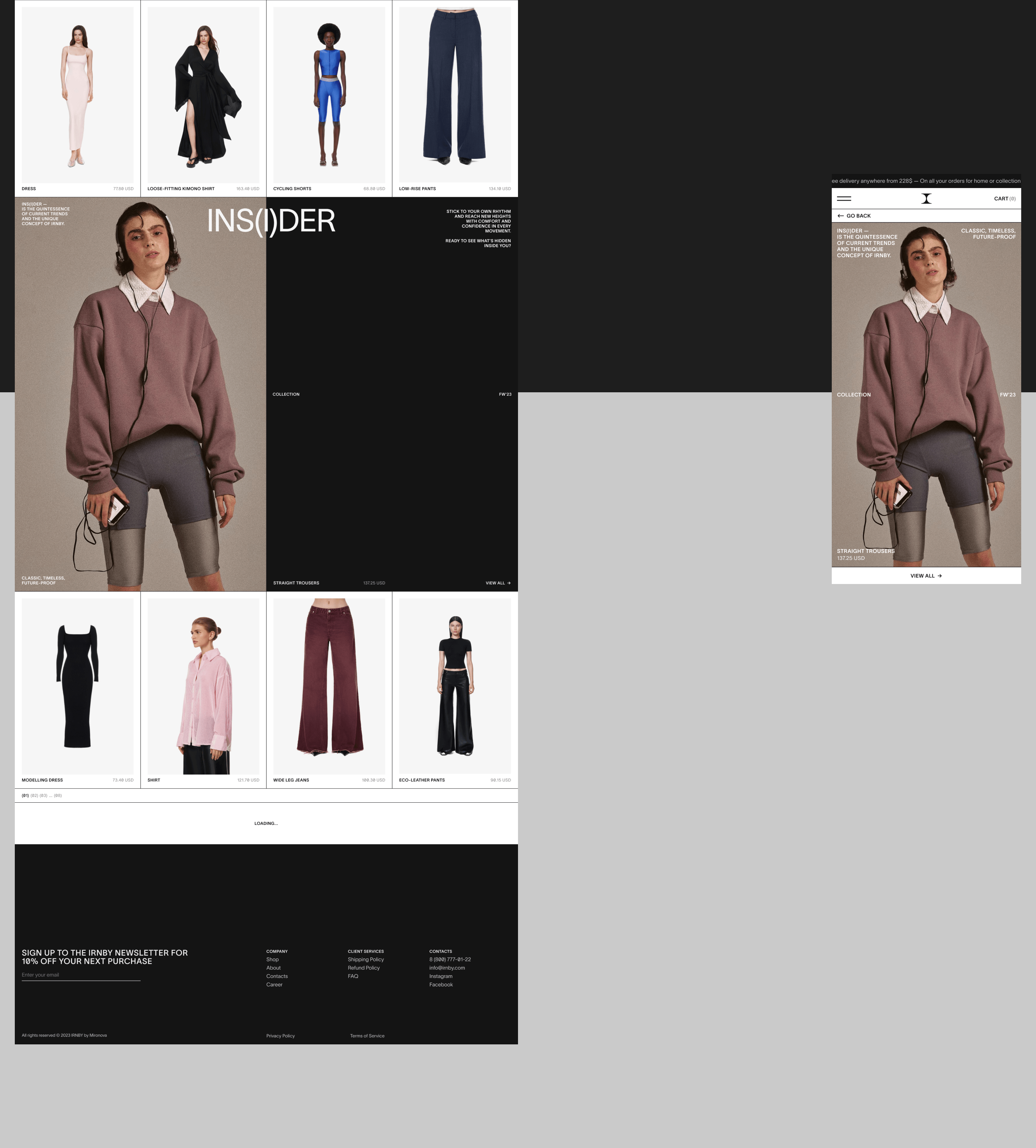 IRNBY STORE DESIGN CONCEPT — Изображение №8 — Интерфейсы, Анимация на Dprofile
