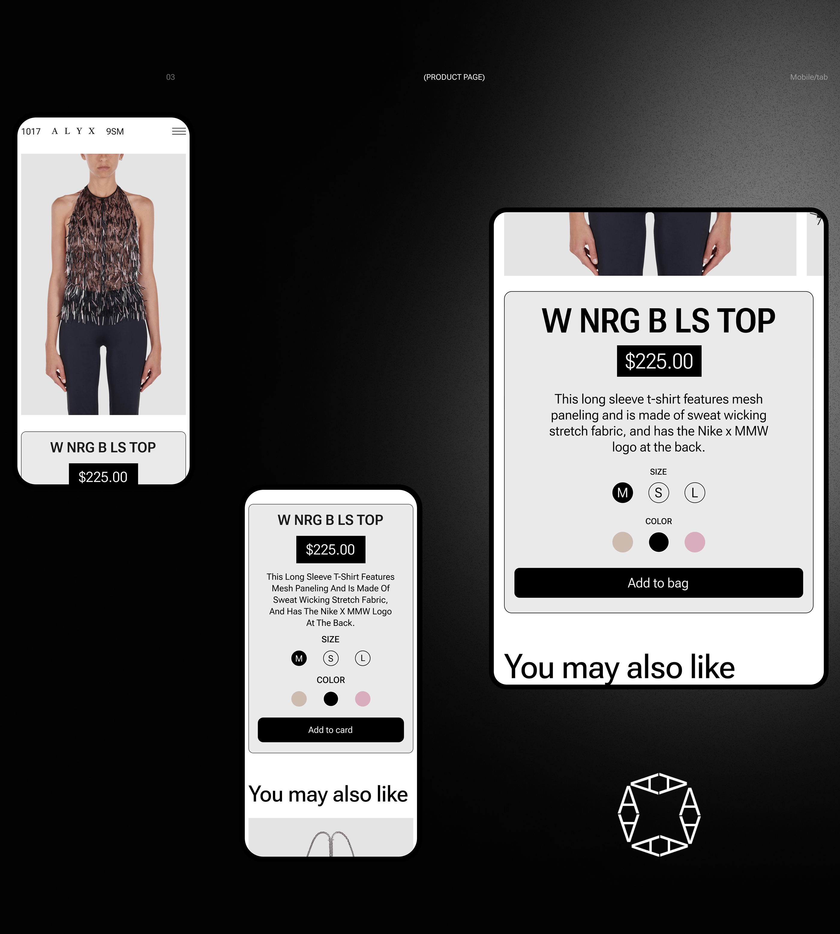 [ALYX STUDIO] E-Commerce redesign — Изображение №7 — Интерфейсы, Брендинг, Анимация на Dprofile