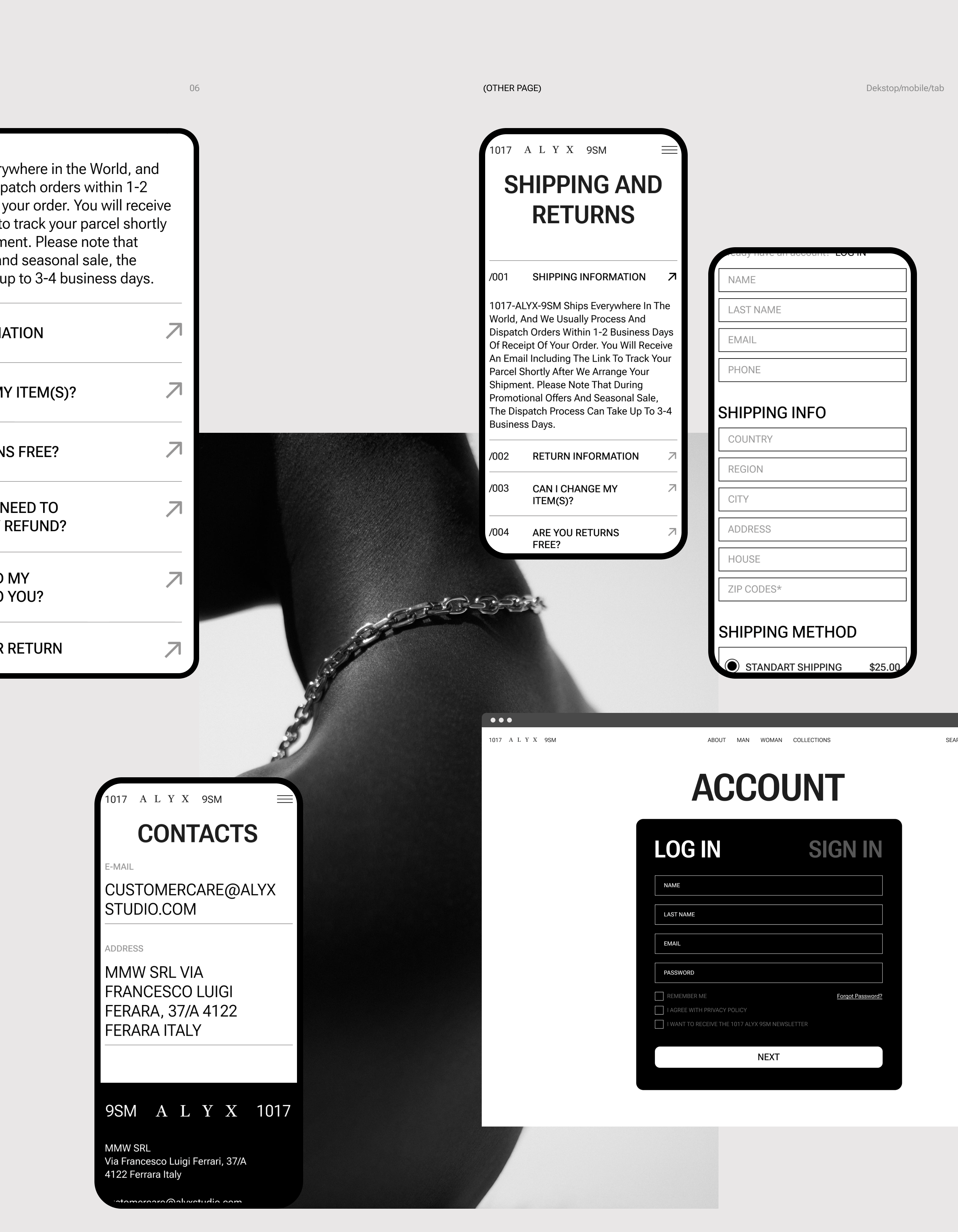 [ALYX STUDIO] E-Commerce redesign — Изображение №12 — Интерфейсы, Брендинг, Анимация на Dprofile
