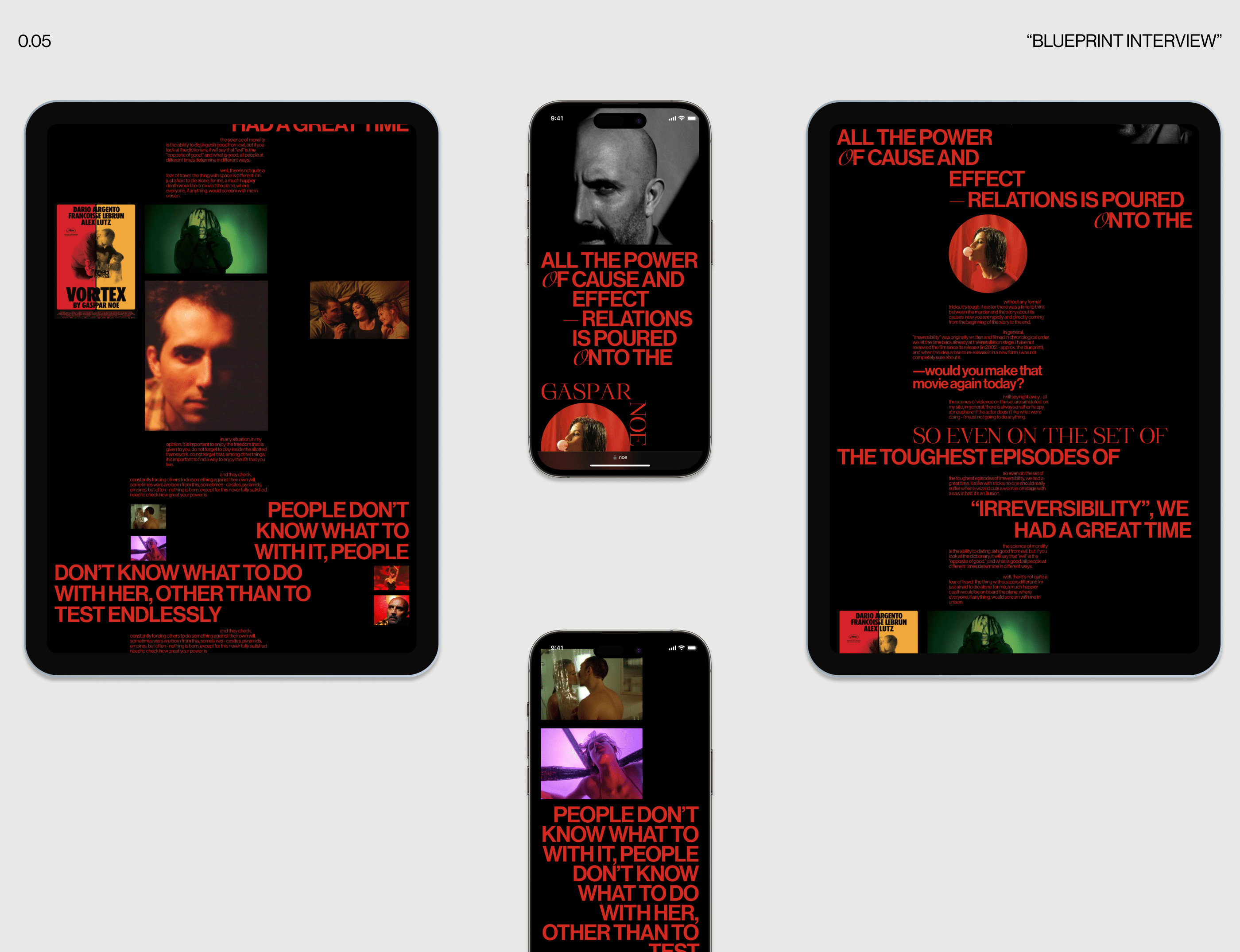 Gaspar Noe - website — Изображение №17 — Интерфейсы, Анимация на Dprofile
