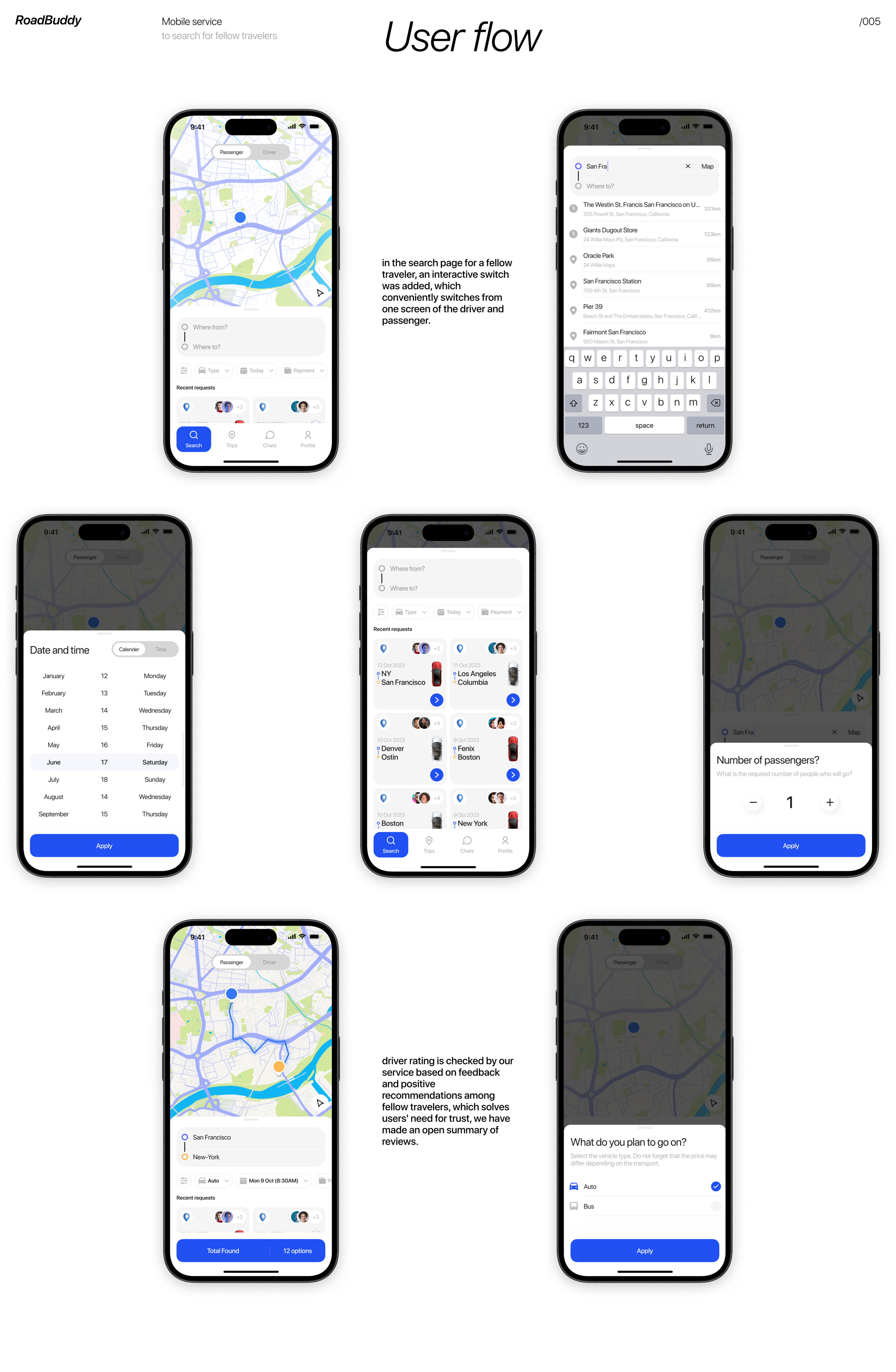 RoadBuddy — Mobile app — Изображение №12 — Интерфейсы, Анимация на Dprofile