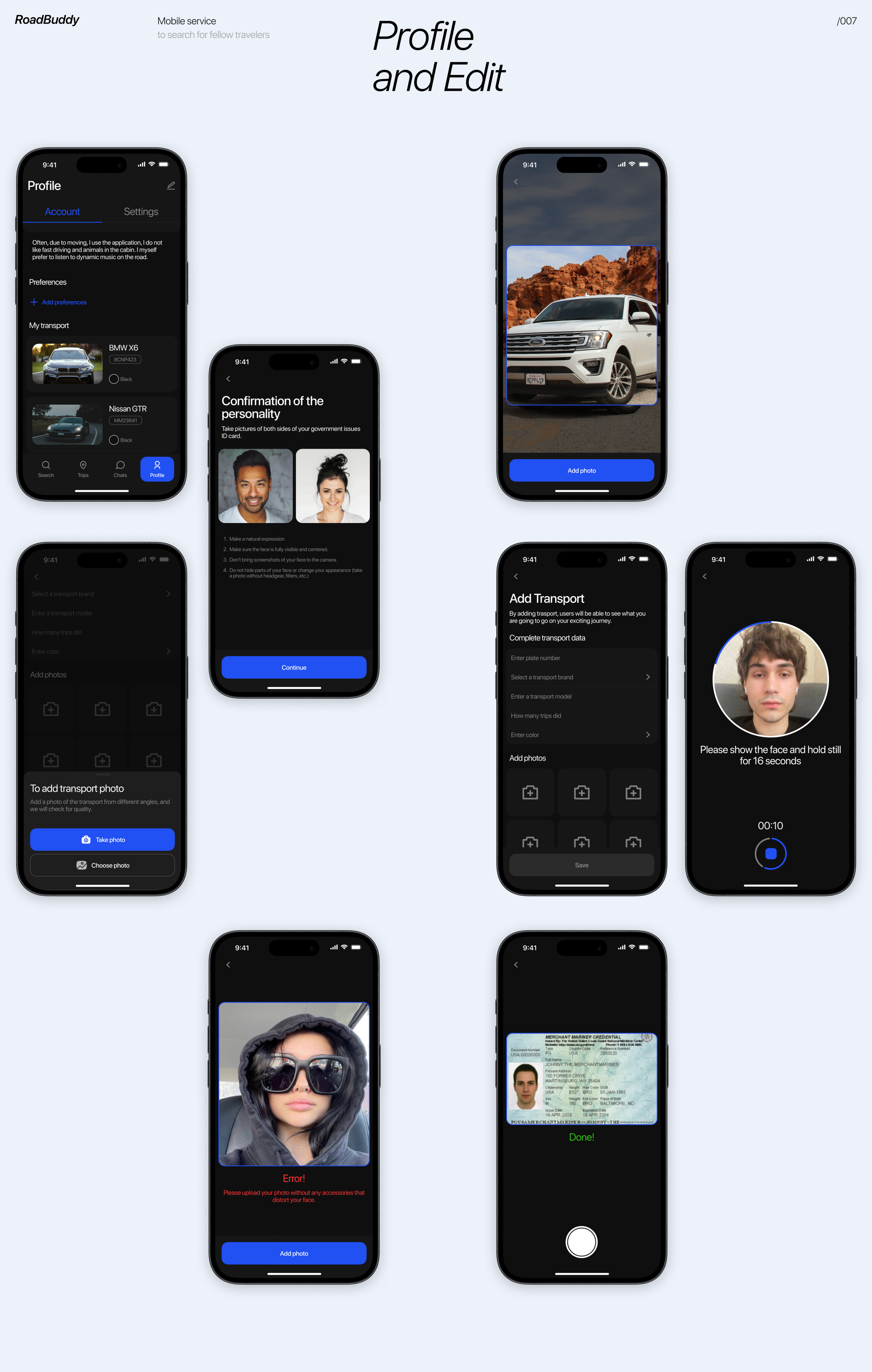 RoadBuddy — Mobile app — Изображение №20 — Интерфейсы, Анимация на Dprofile