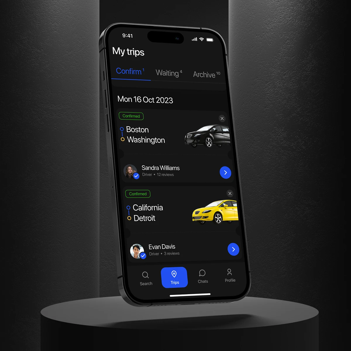 RoadBuddy — Mobile app — Изображение №3 — Интерфейсы, Анимация на Dprofile