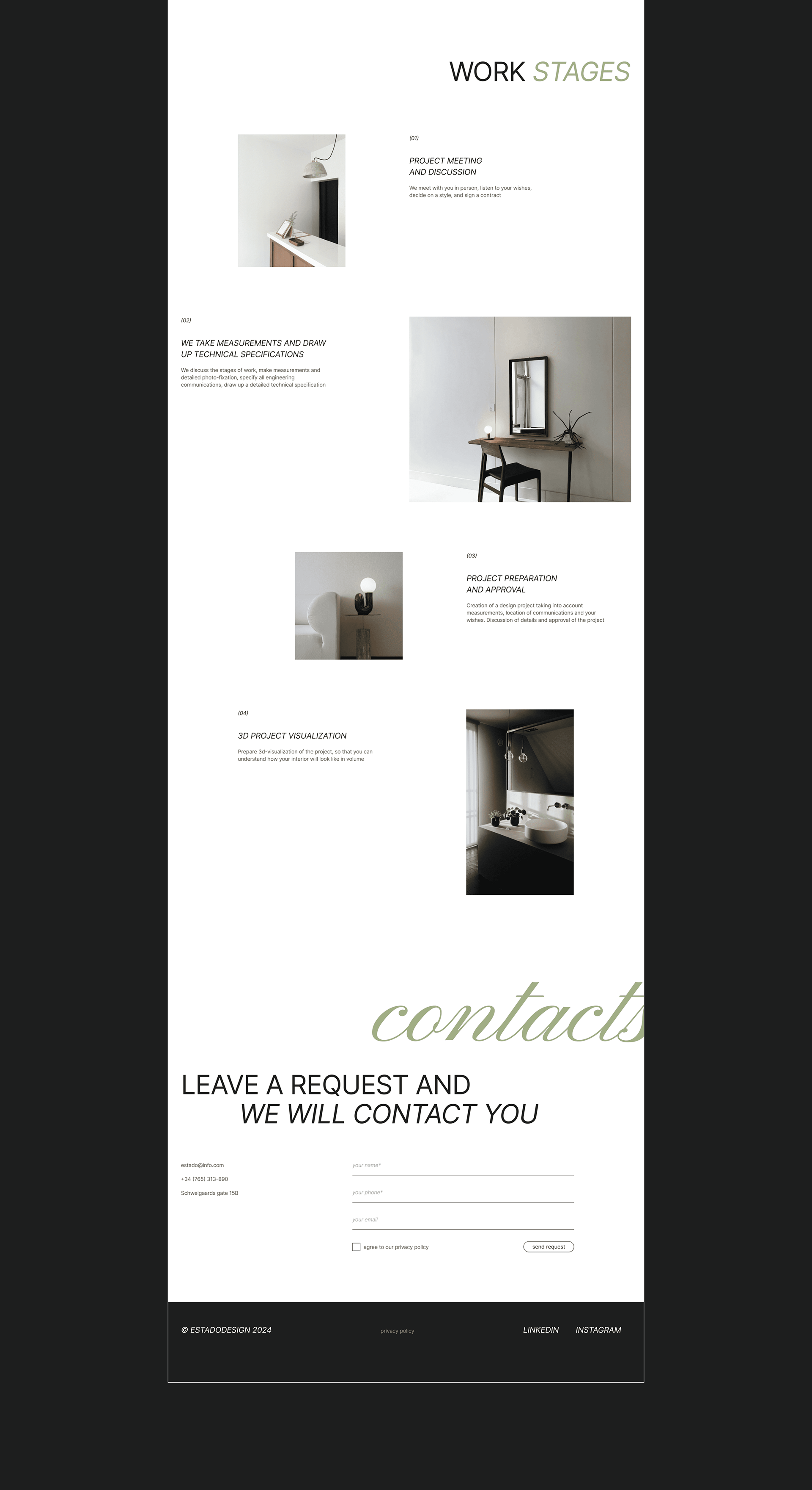 Website for an interior design studio — Изображение №5 — Интерфейсы на Dprofile