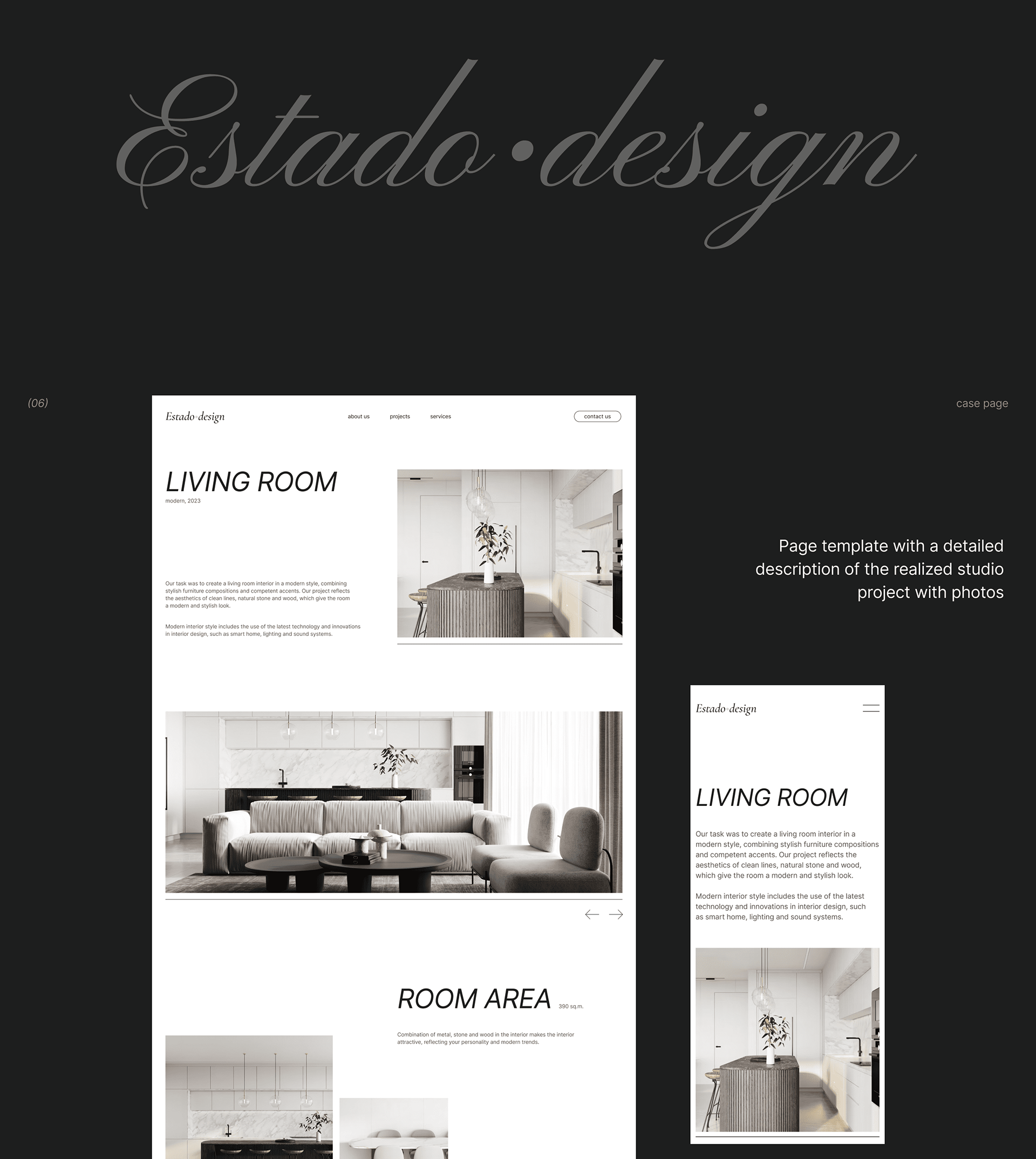 Website for an interior design studio — Изображение №7 — Интерфейсы на Dprofile