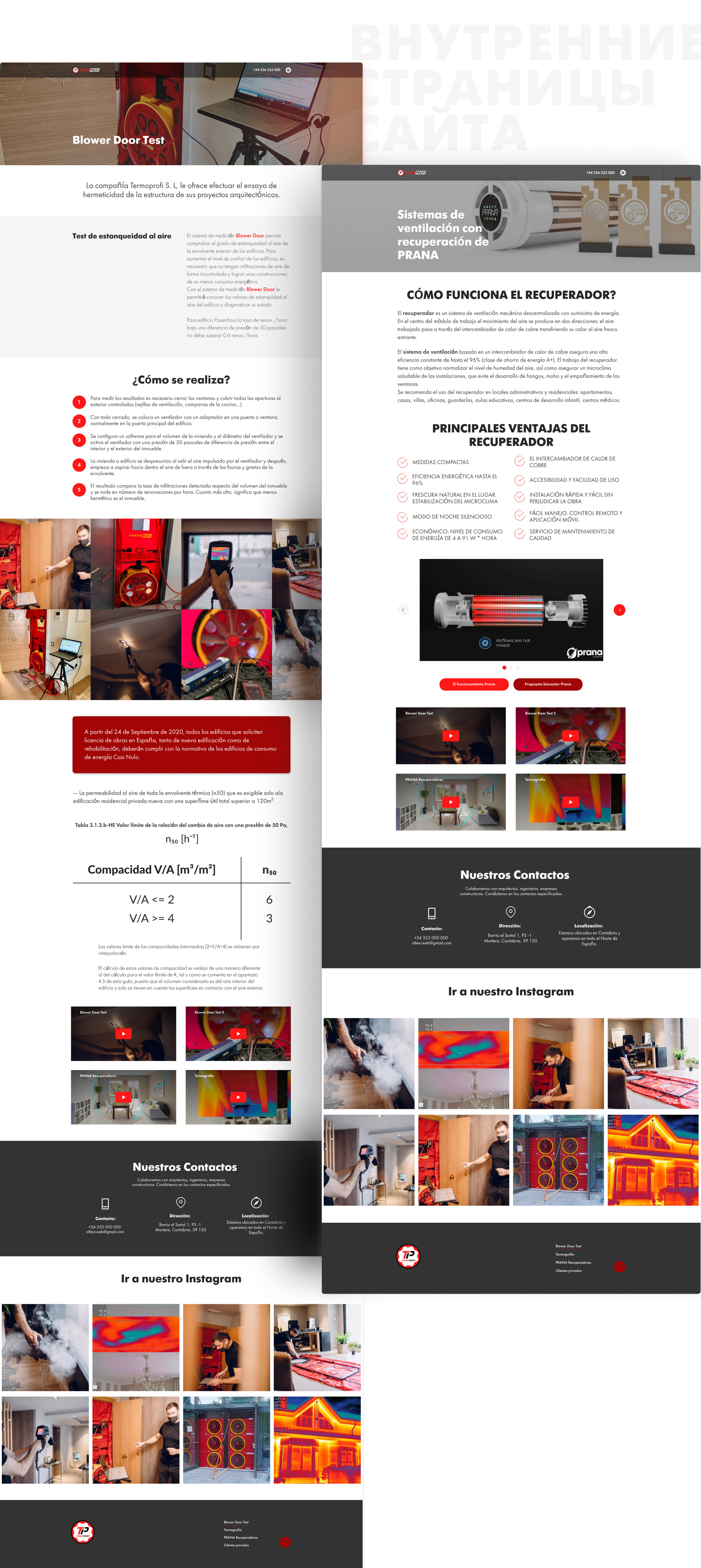 Многостраничный сайт для испанской фирмы Termoprofi — Изображение №6 — Маркетинг, Интерфейсы на Dprofile