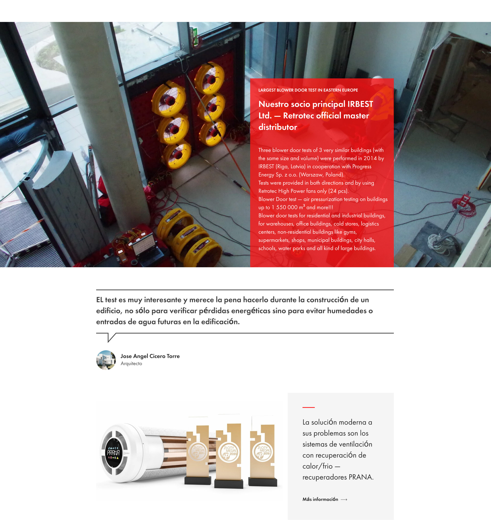 Многостраничный сайт для испанской фирмы Termoprofi — Изображение №3 — Маркетинг, Интерфейсы на Dprofile