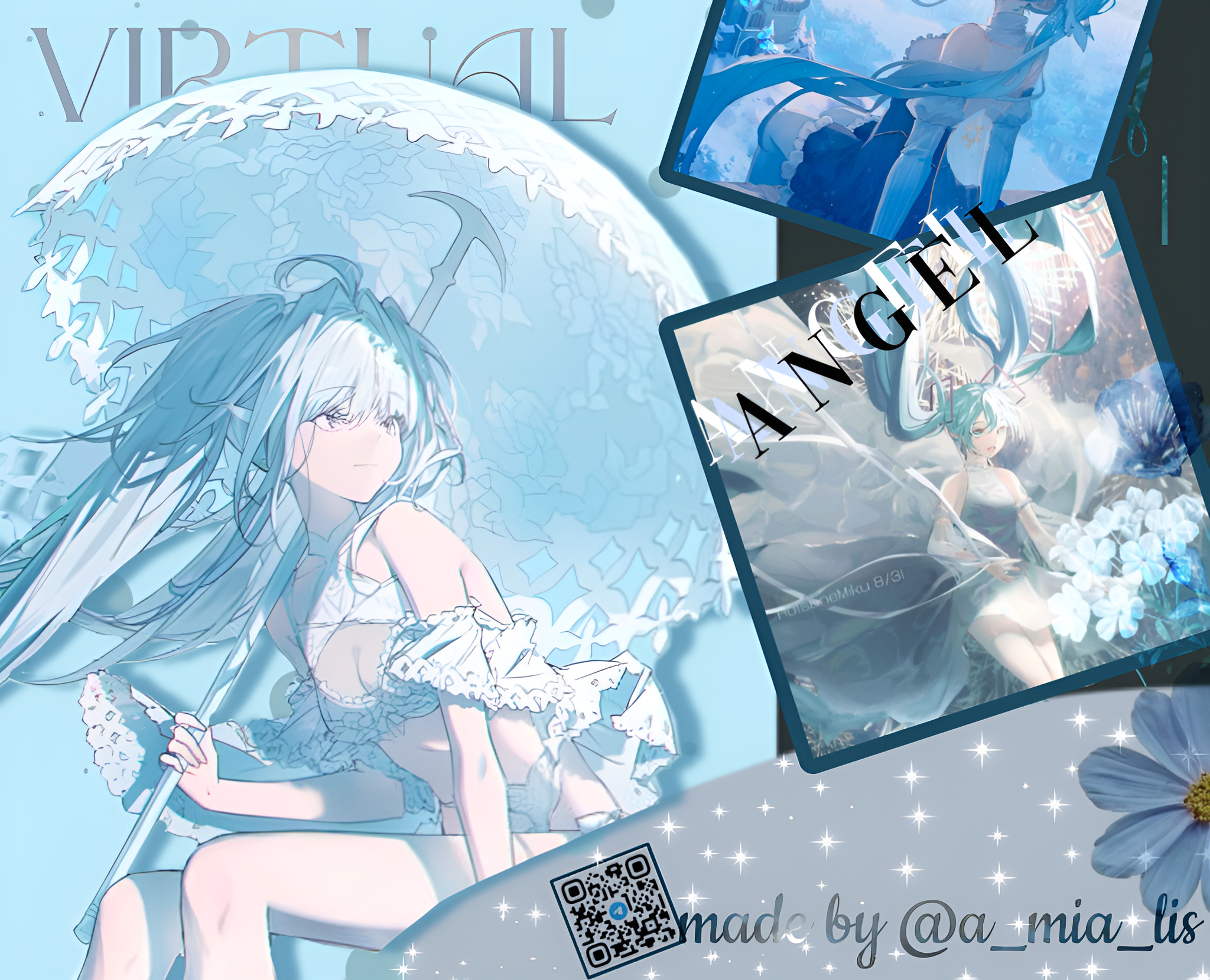 miku | vocaloid | обложка — Интерфейсы, Иллюстрация на Dprofile