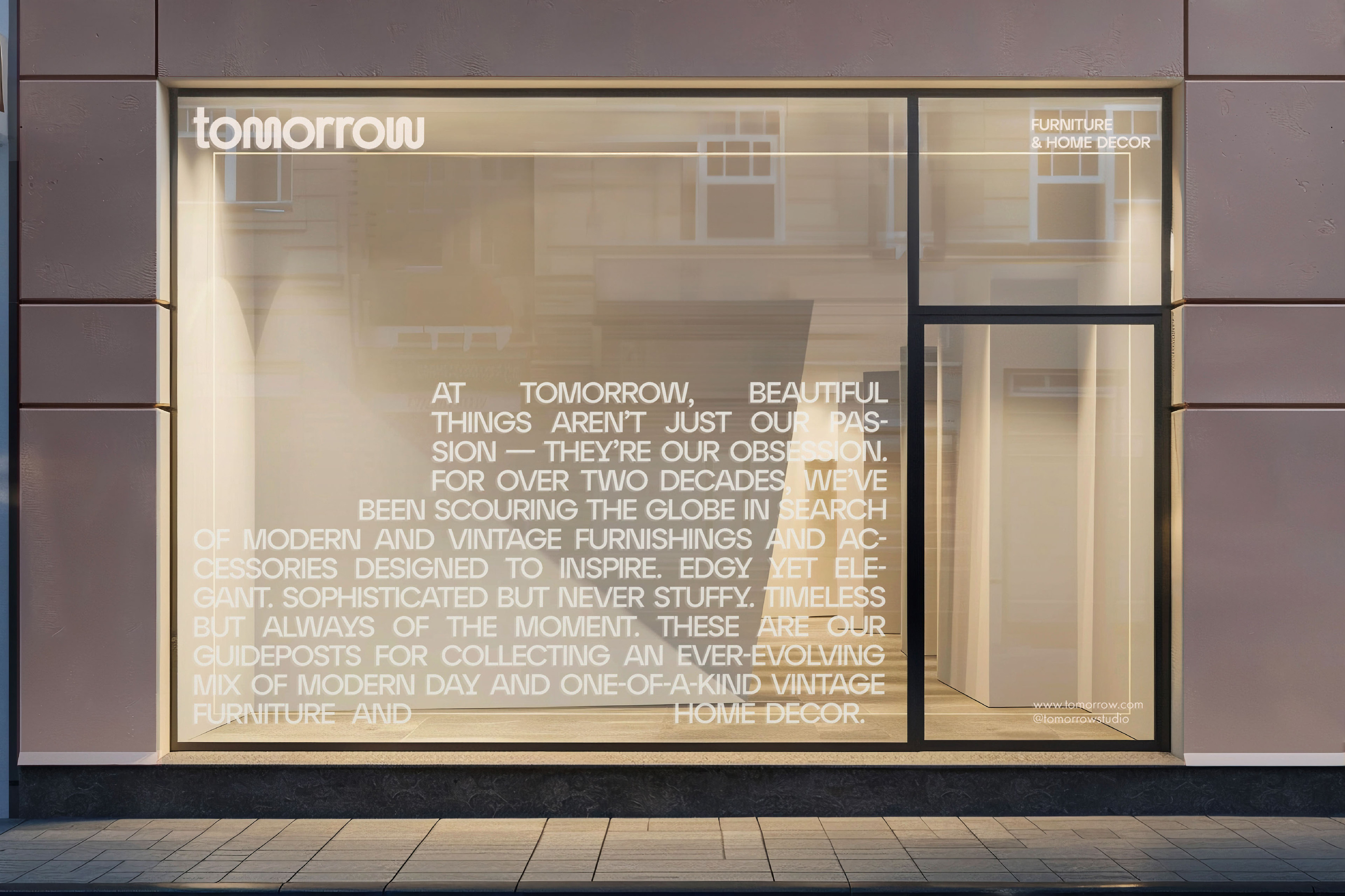 TOMORROW / IDENTITY FOR A FURNITURE STORE — Изображение №16 — Брендинг на Dprofile