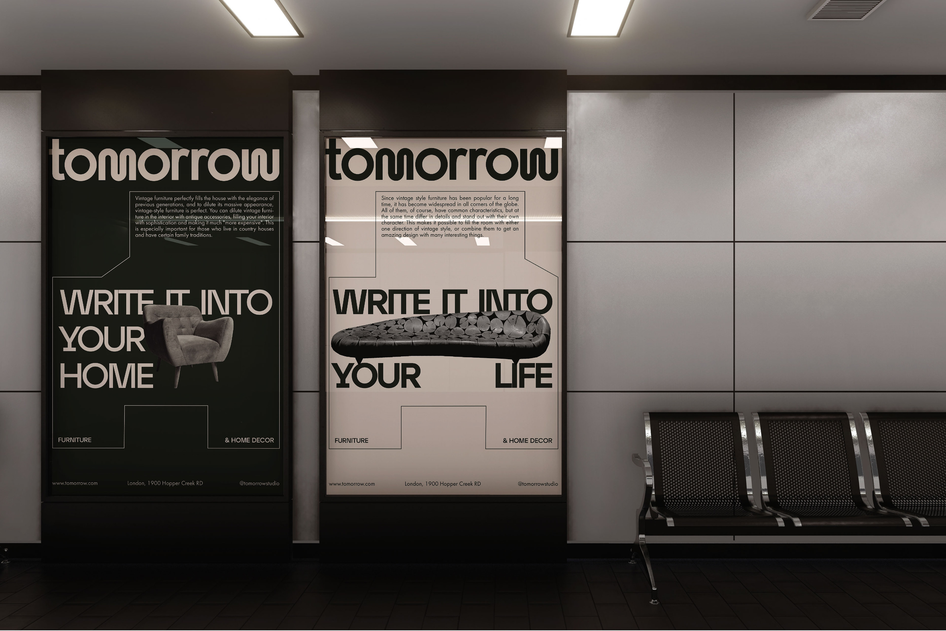 TOMORROW / IDENTITY FOR A FURNITURE STORE — Изображение №12 — Брендинг на Dprofile