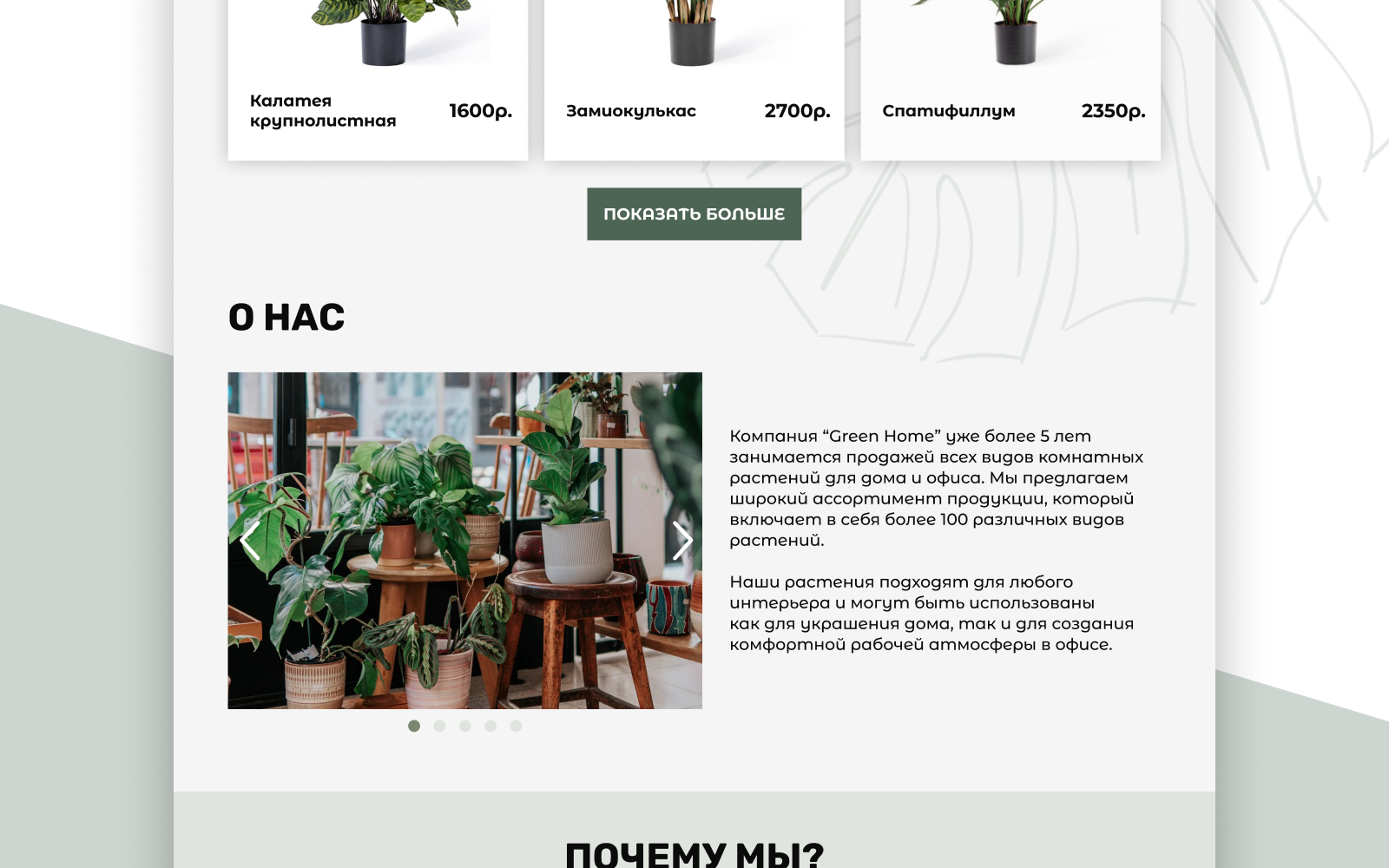 Landing page/green home — Изображение №5 — Интерфейсы, Брендинг на Dprofile