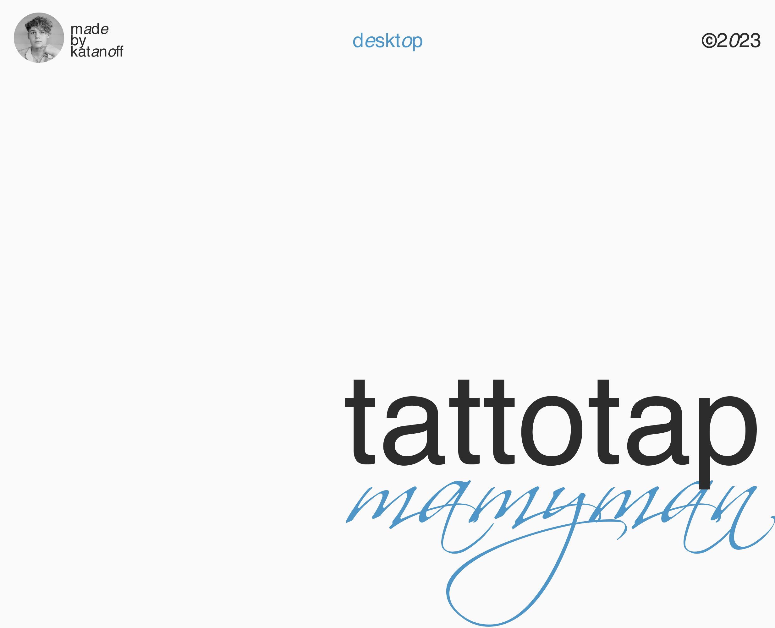 TattooTap — Интерфейсы на Dprofile