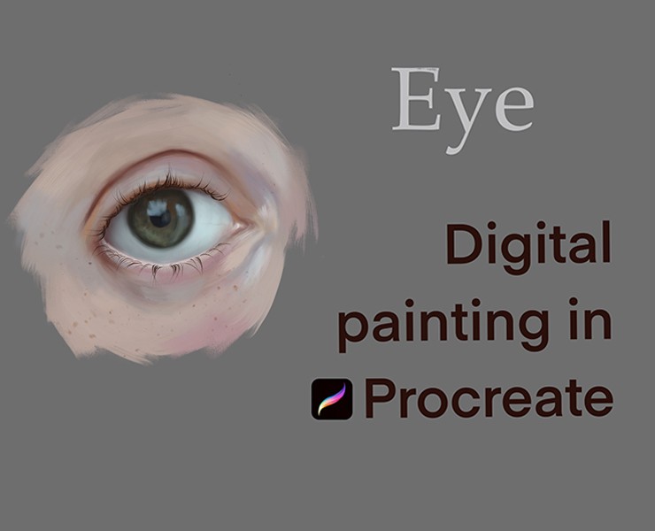 Eye digital painting. Step by step — Иллюстрация на Dprofile