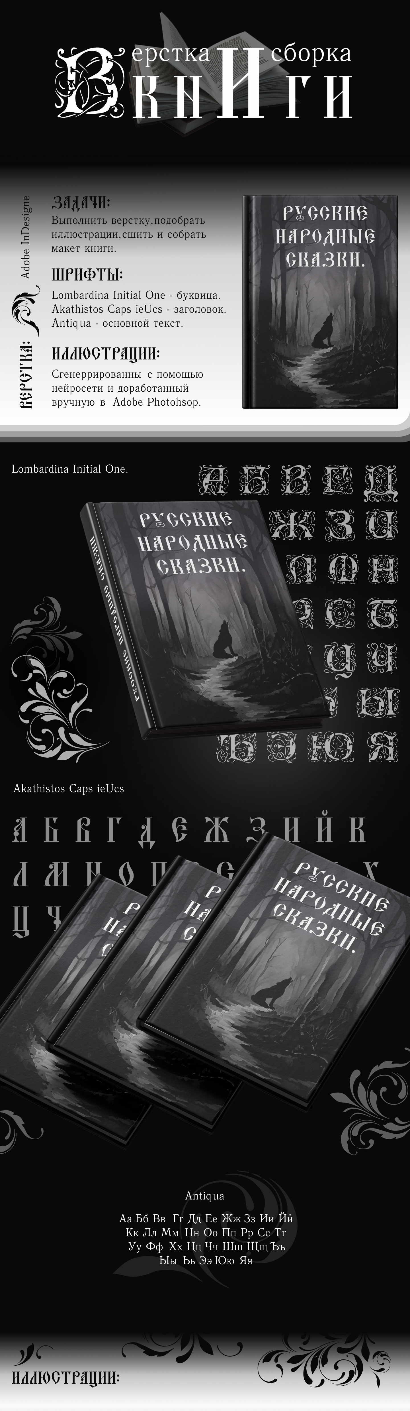 Вёрстка и сборка дизайн макета книги сказок. — Изображение №1 — Иллюстрация, Графика на Dprofile