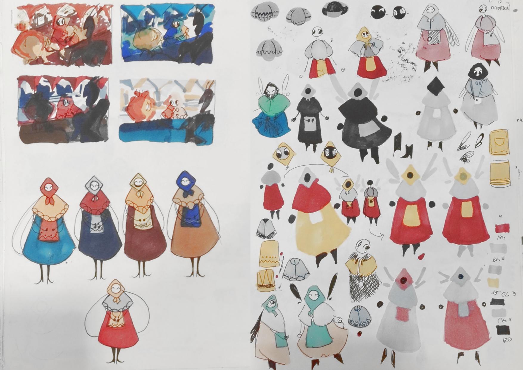 Иллюстрация к сказке "Муха-Цокотуха" — Изображение №3 — Иллюстрация на Dprofile