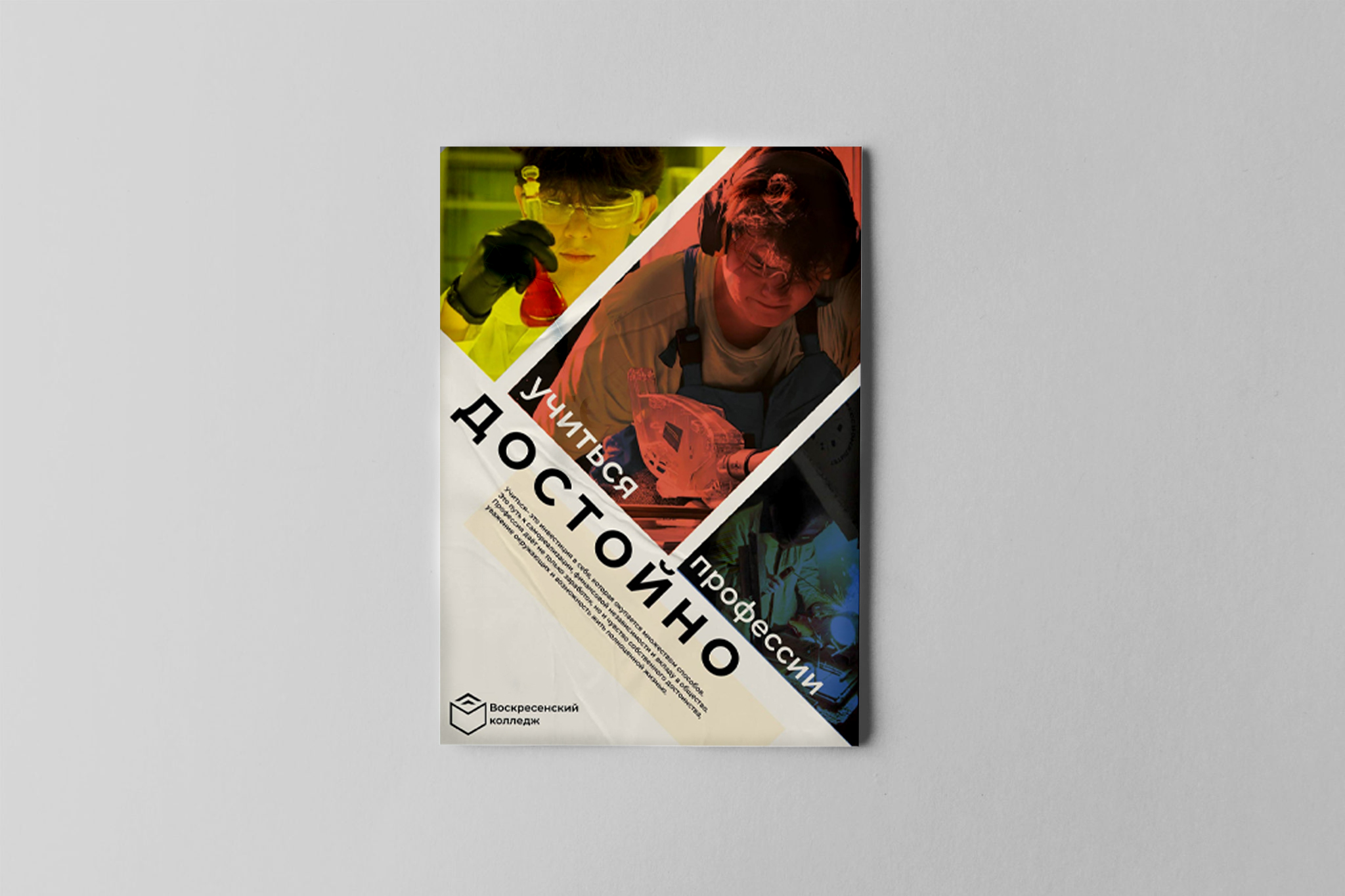 Плакат "Учиться профессии-достойно!" — Изображение №2 — Графика, Маркетинг на Dprofile
