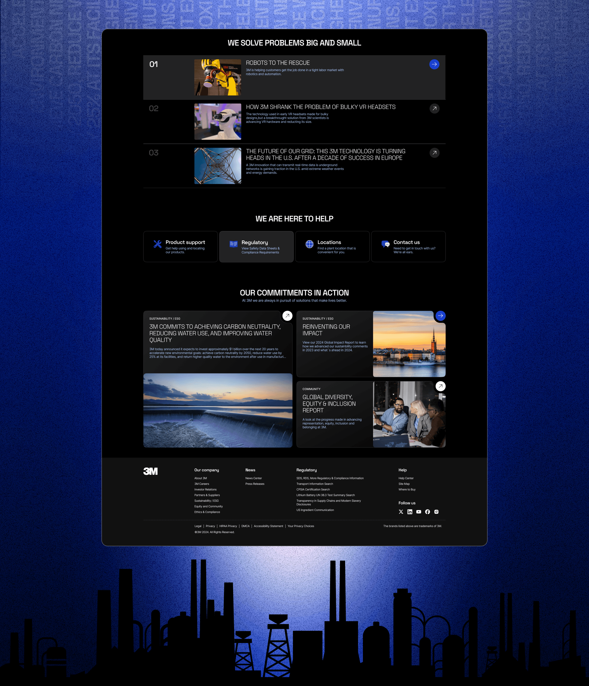 3M website redesign concept — Изображение №4 — Интерфейсы на Dprofile