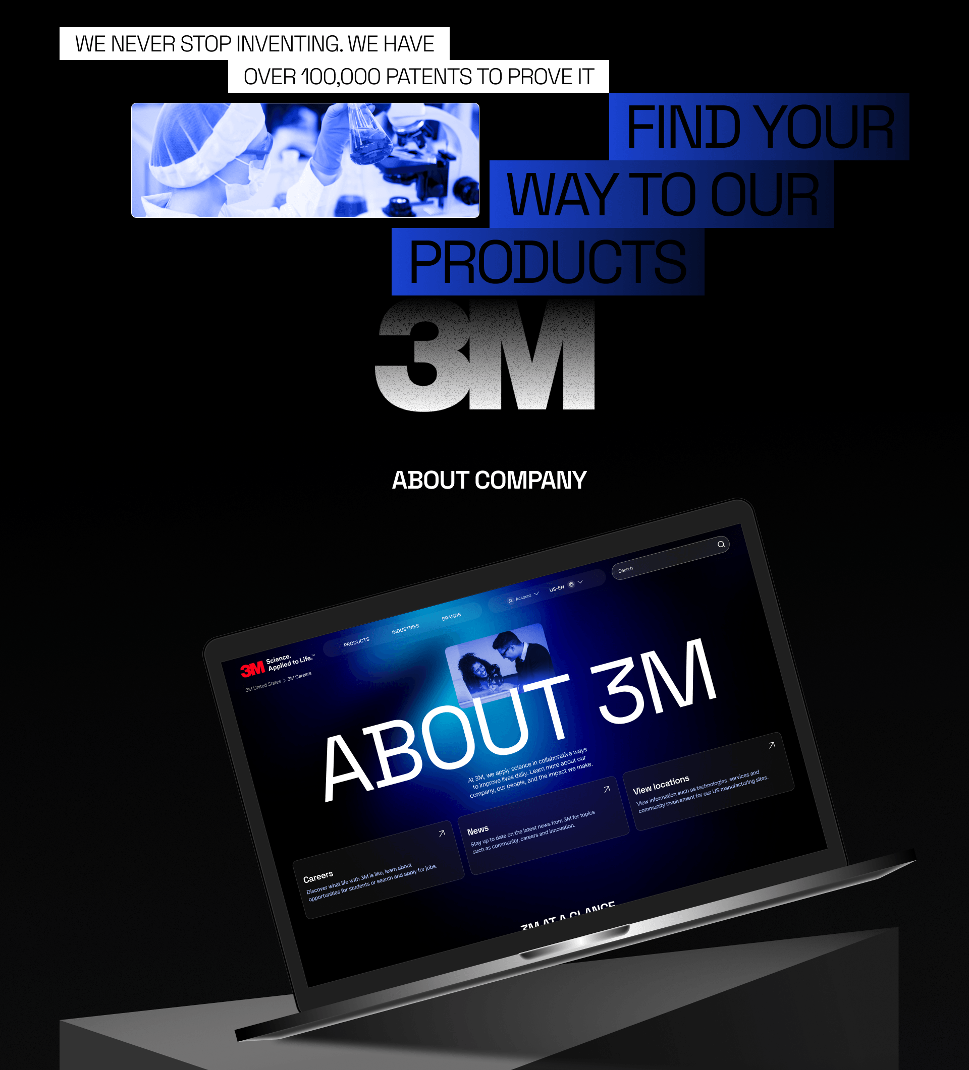 3M website redesign concept — Изображение №5 — Интерфейсы на Dprofile
