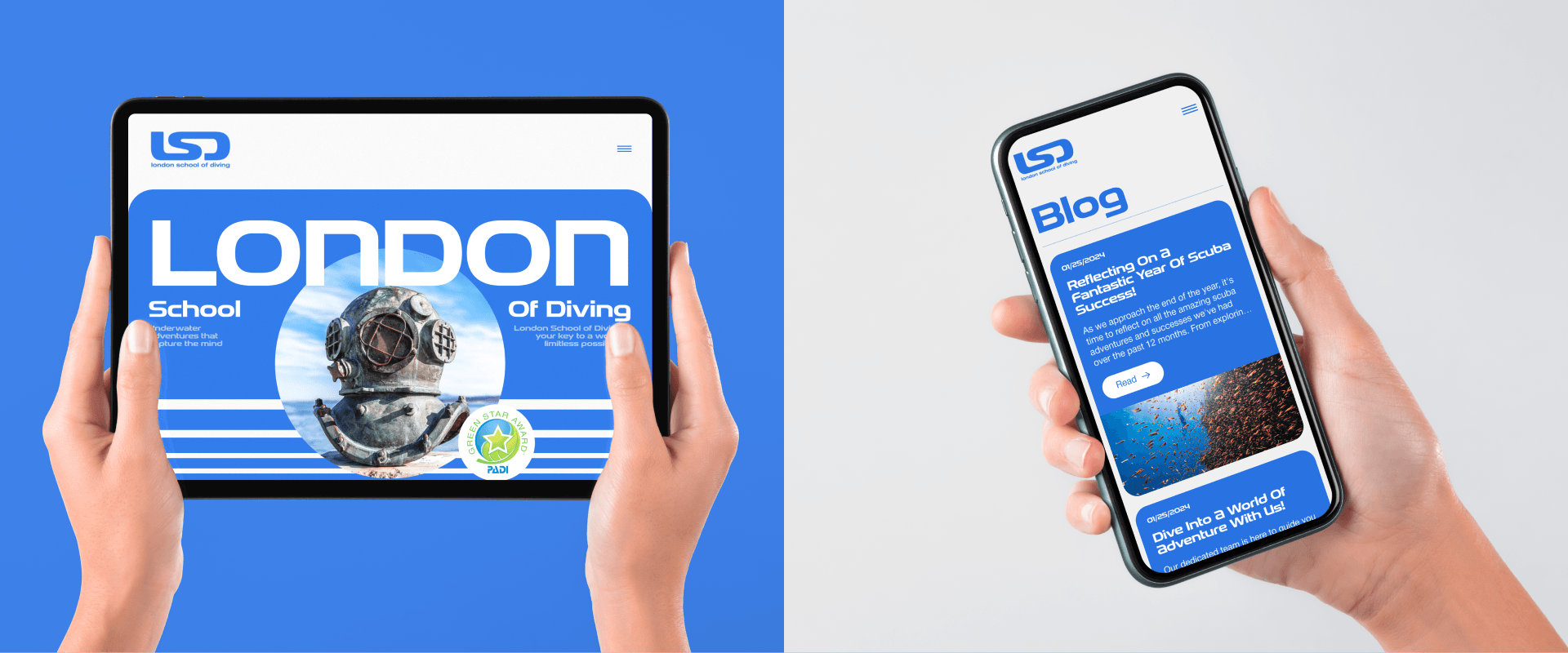 London School Of Diving |Redesign — Изображение №15 — Интерфейсы, Анимация на Dprofile