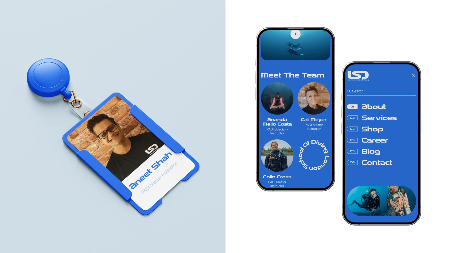 London School Of Diving |Redesign — Изображение №3 — Интерфейсы, Анимация на Dprofile