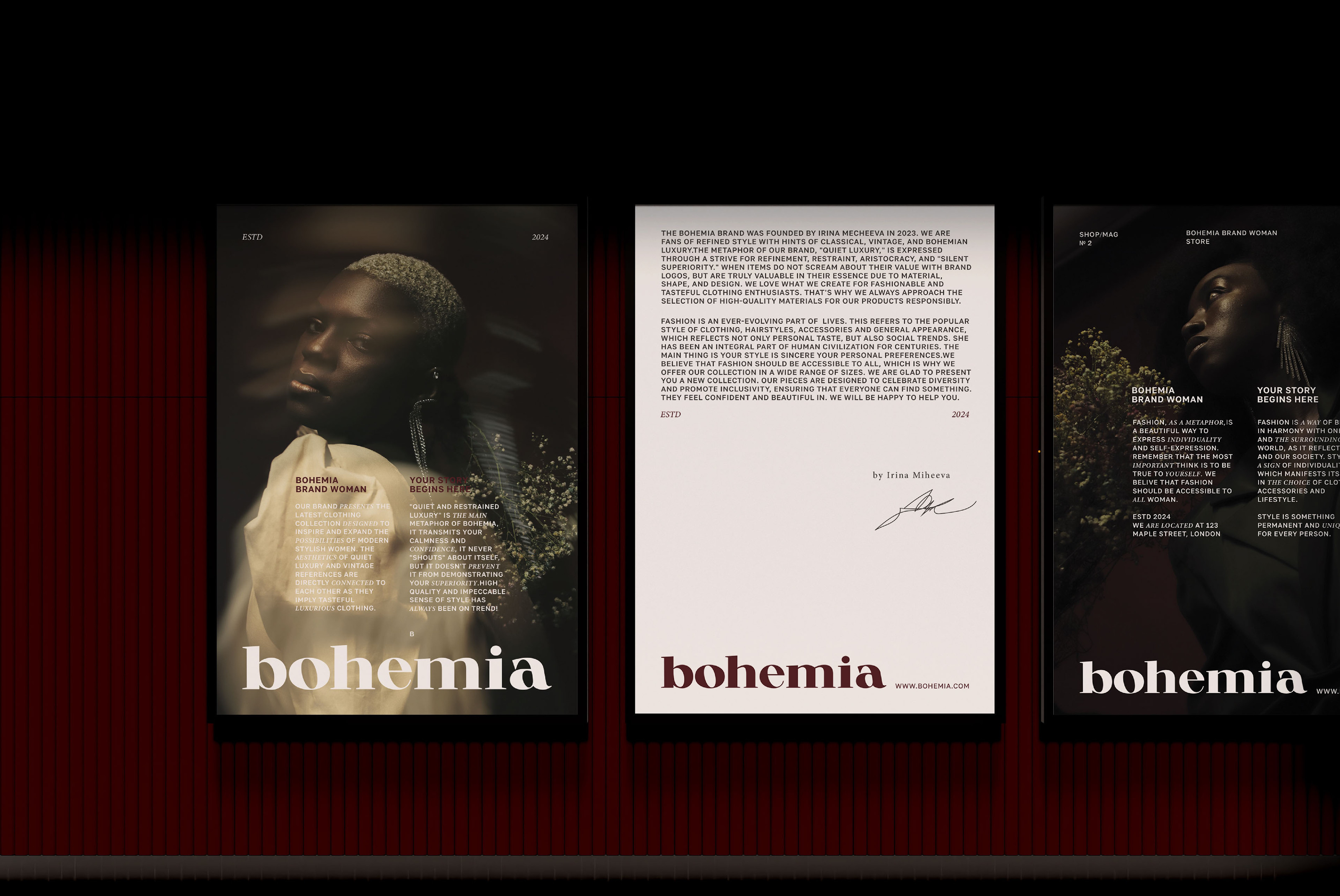 Bohemia / Айдентика для бренда женской одежды — Изображение №1 — Брендинг на Dprofile