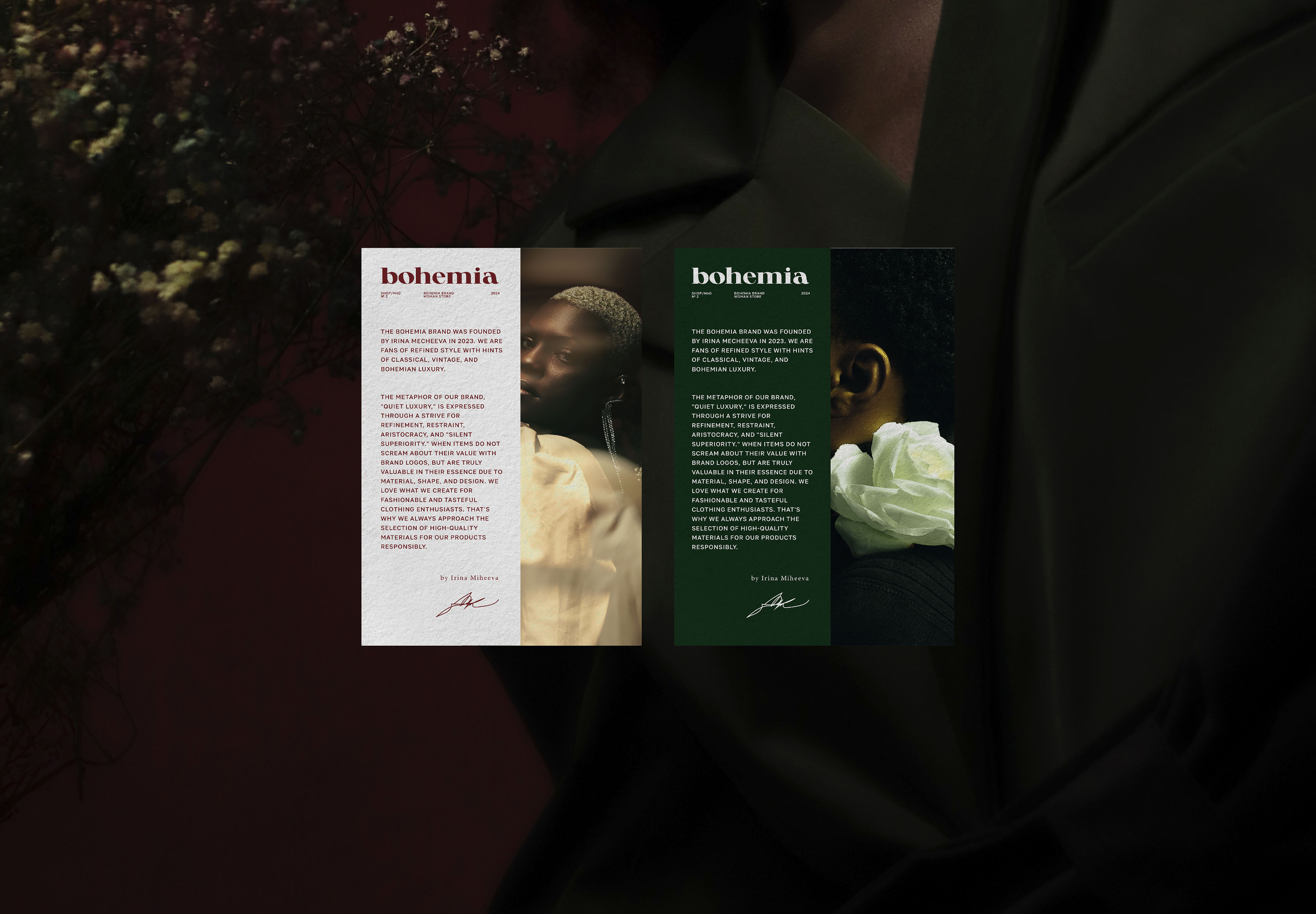 Bohemia / Айдентика для бренда женской одежды — Изображение №3 — Брендинг на Dprofile