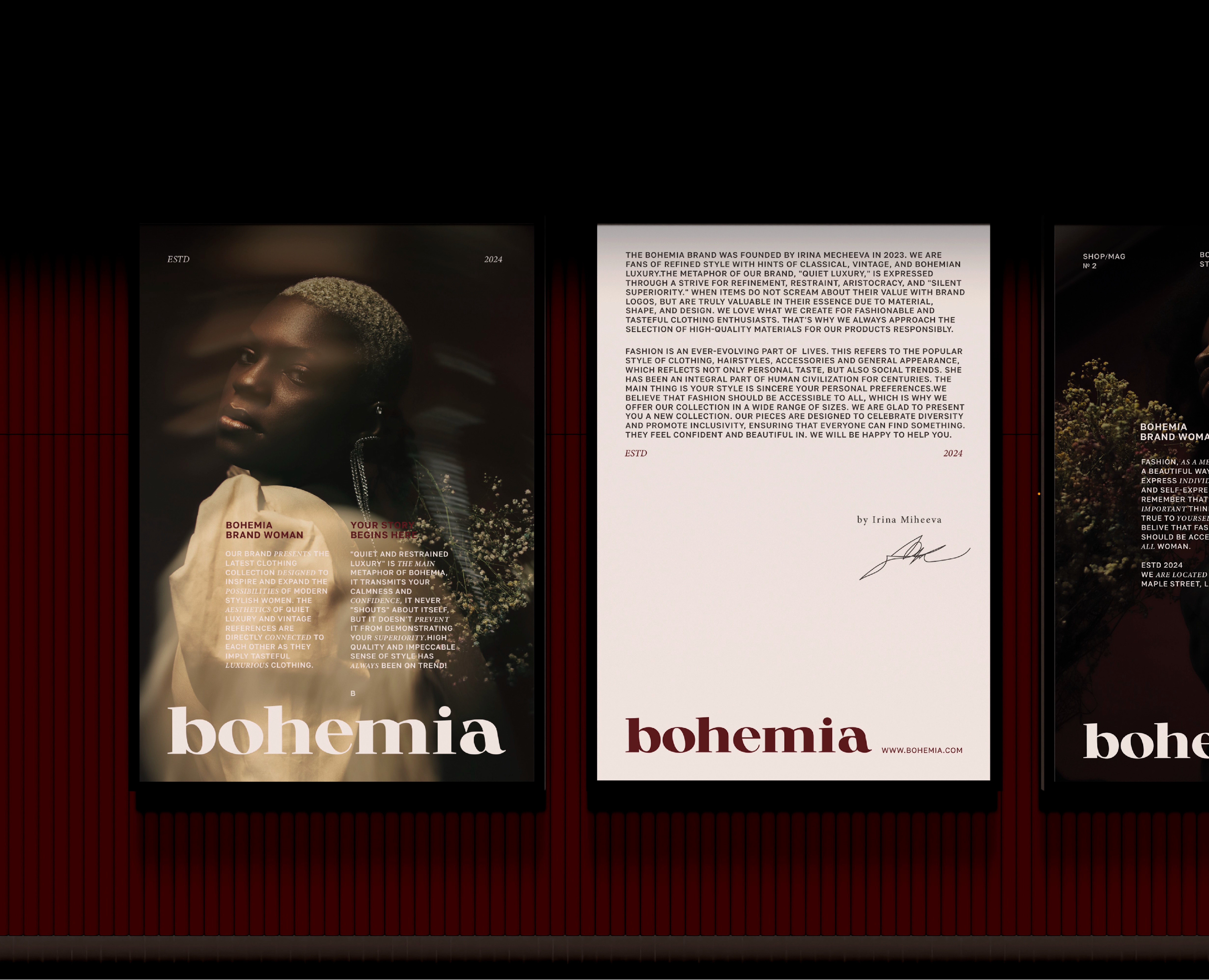 Bohemia / Айдентика для бренда женской одежды на Dprofile