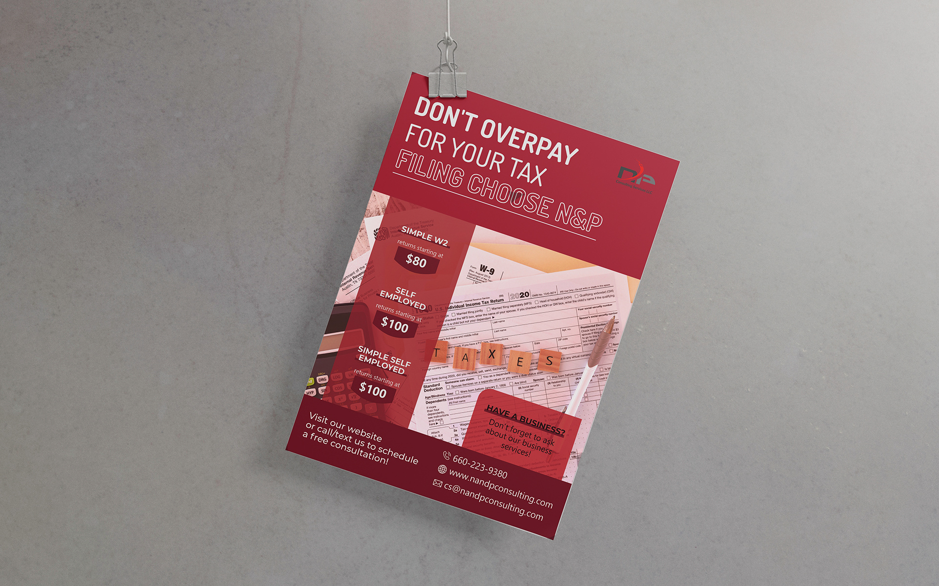 Flyers & Business card for N&P Consulting Services LLC — Изображение №4 — Брендинг, Графика на Dprofile